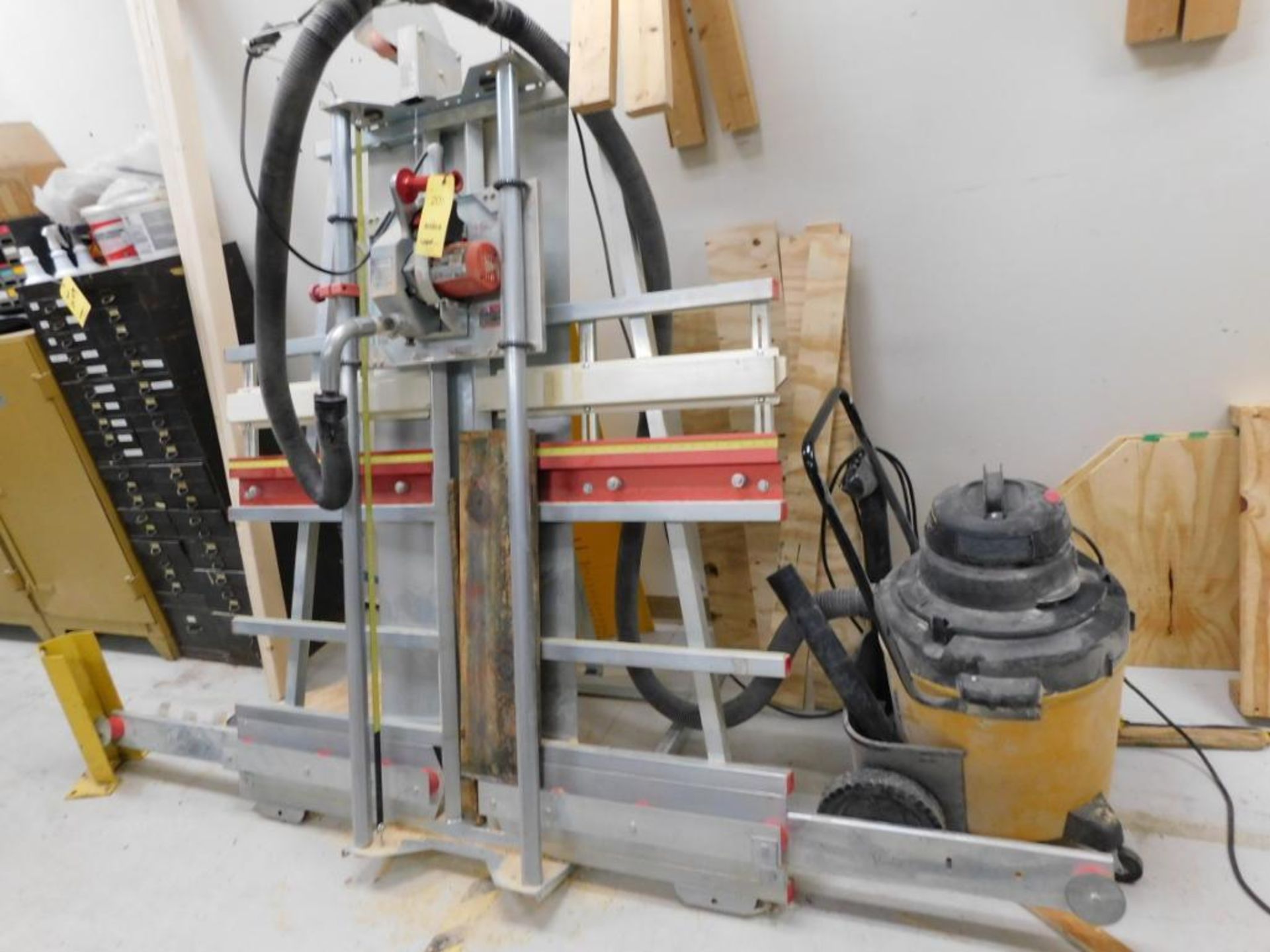 LOT Milwaukee Heavy Duty Panel Saw, with Shop Vac Dust Collector