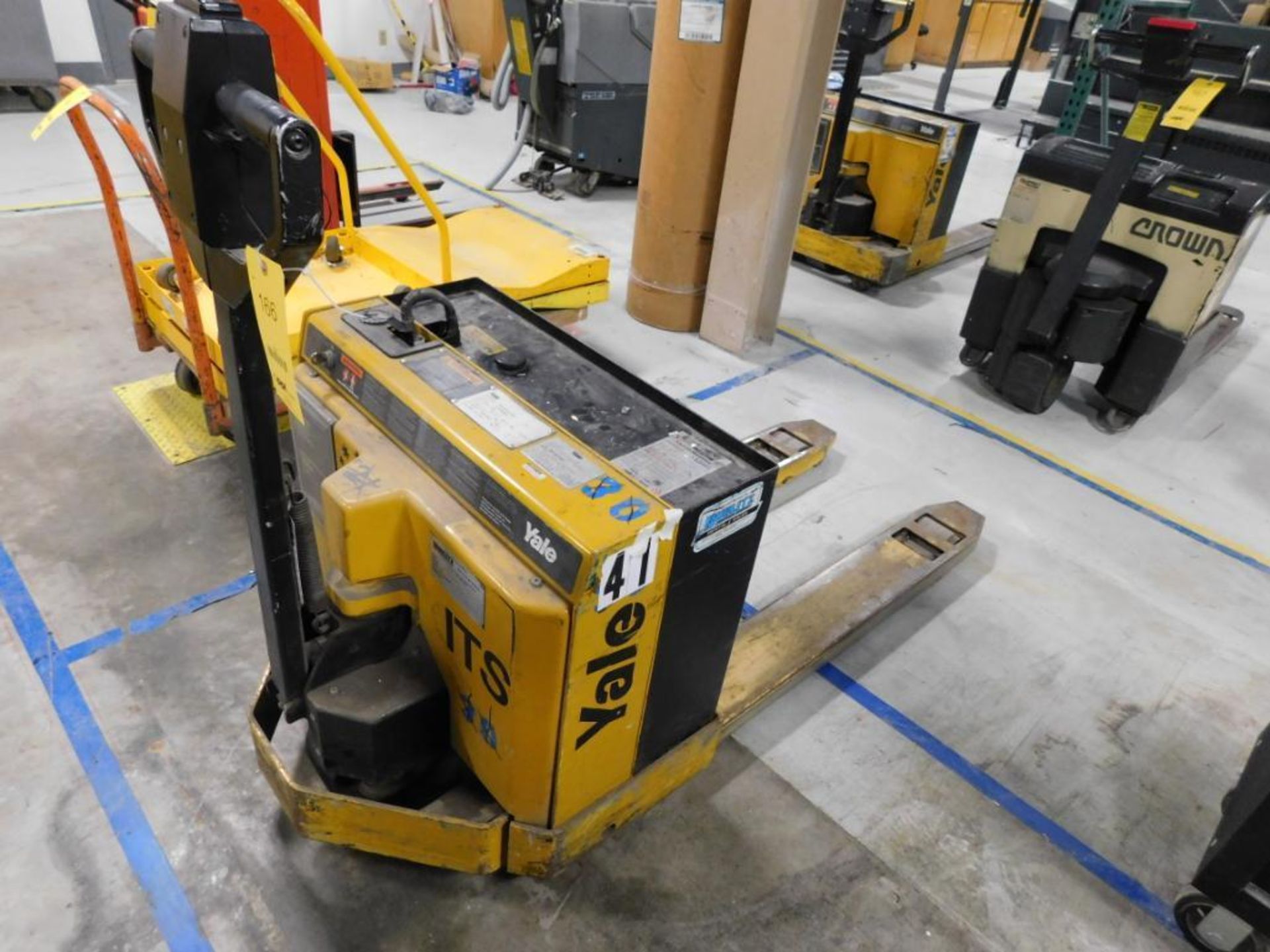 Yale 4000 lb. Walk-Behind Electric Pallet Jack, 24 Volt, with On-Board Charger (Building #1) - Image 2 of 2