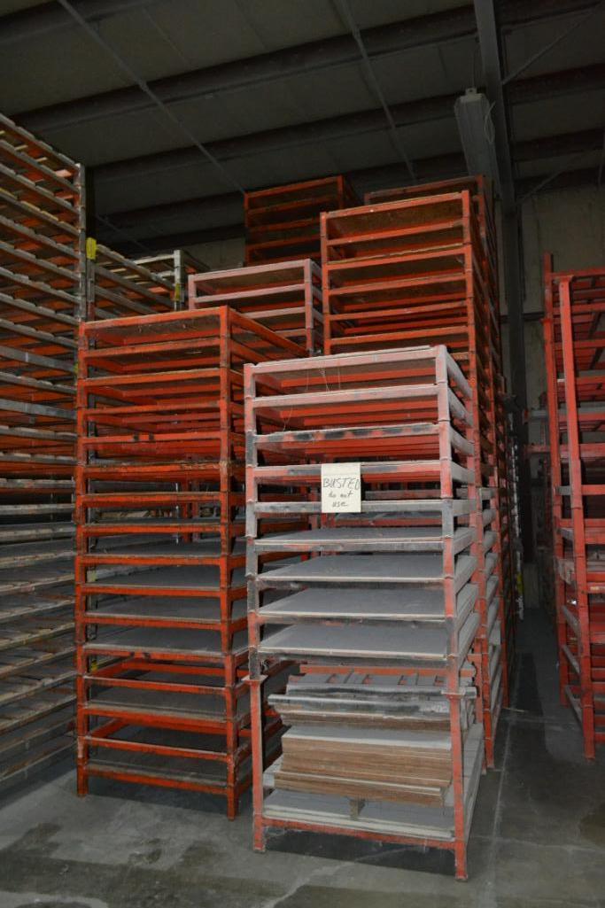 LOT: (200+) 39 in. x 51 in. Stacking Steel Skids with Legs