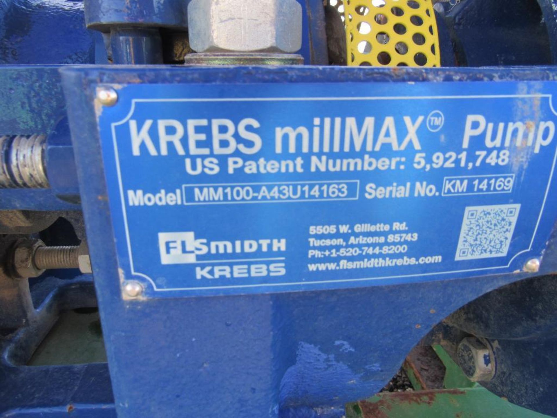 FL Smidth/KREBS MillMax Platform Mounted Pump Skids Model MM100-A43U14163, S/N KM-14169, with 40 HP - Image 5 of 6