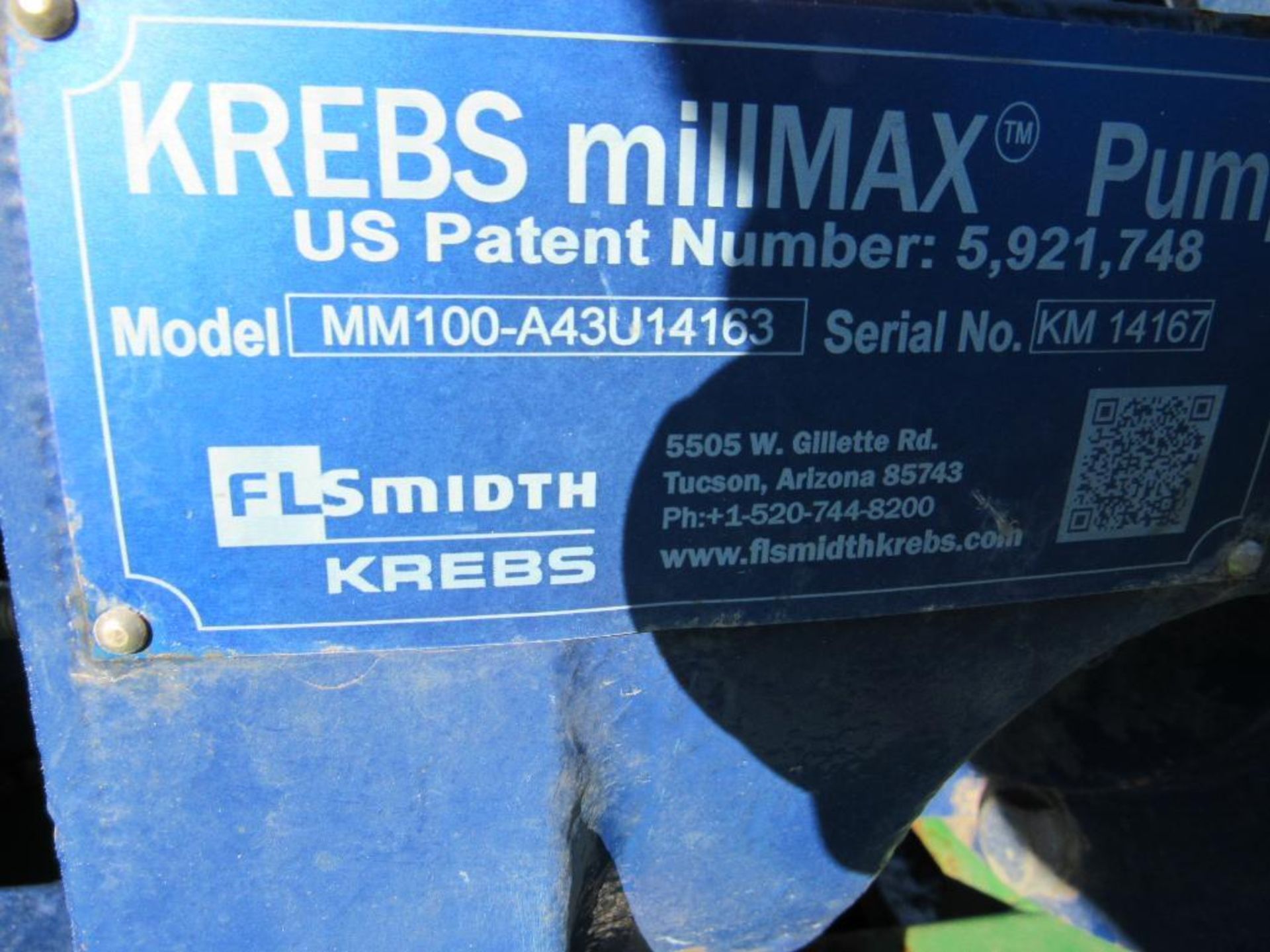 FL Smidth/KREBS MillMax Platform Mounted Pump Skids Model MM100-A43U14163, S/N KM-14167, with 40 HP - Image 6 of 6