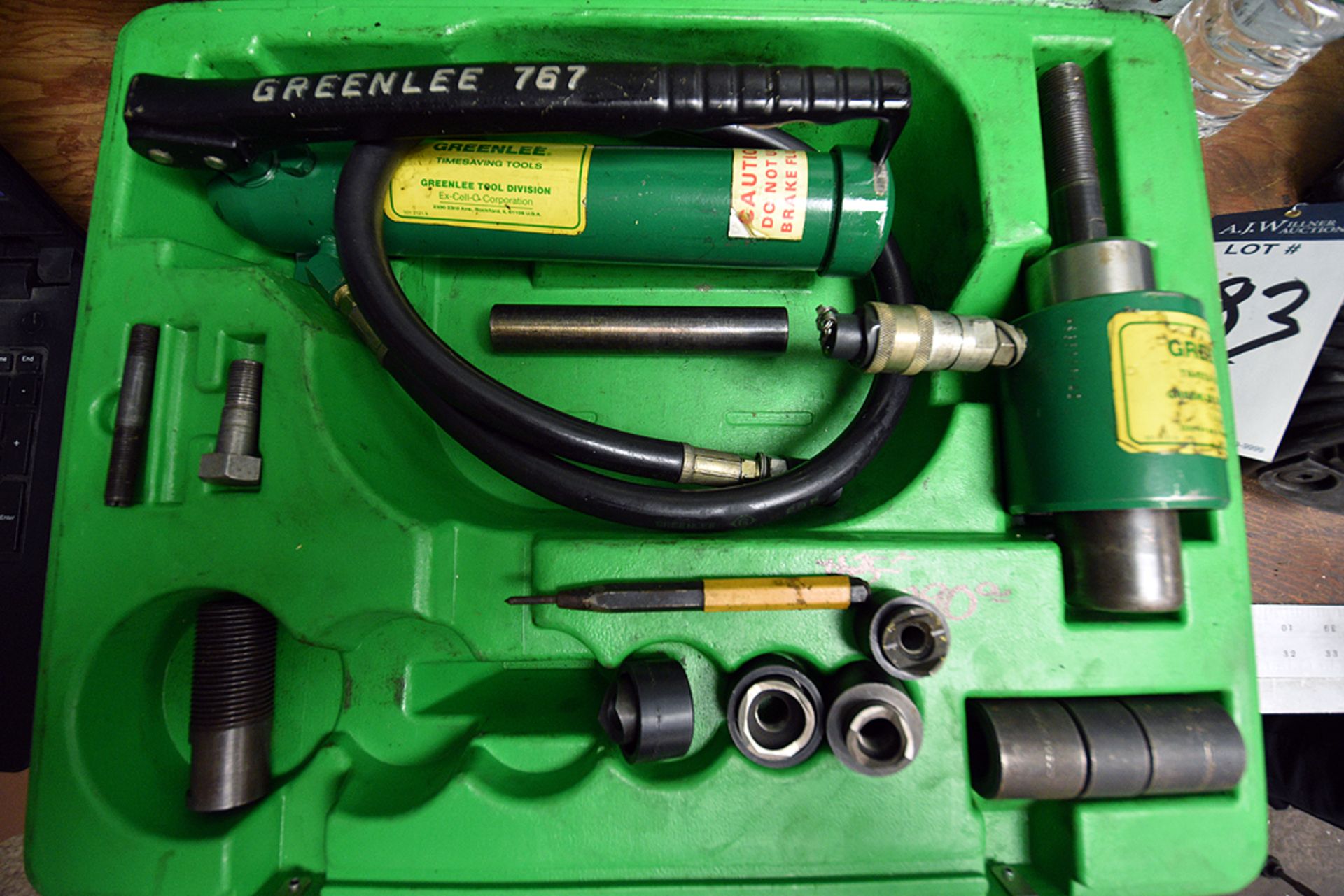 Greenlee 7646 Hydraulic Knockout/Punch Set (Incomplete)