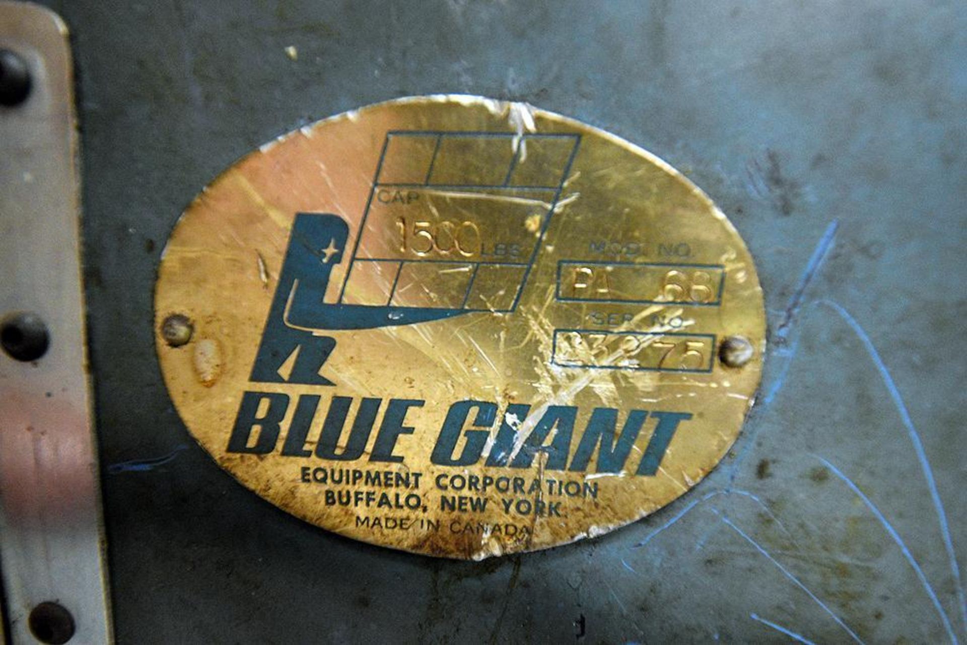 Blue Giant Electric Material Lift. Model PA 68, 1,500 lbs. Capacity - Image 5 of 5