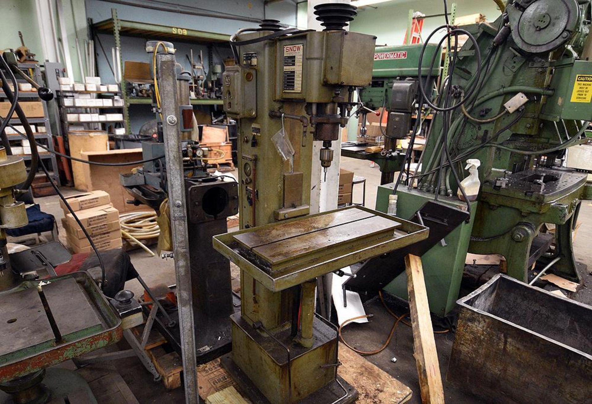 Snow Pedestal Drill Press. Model PR-1. s/n 38235-1167