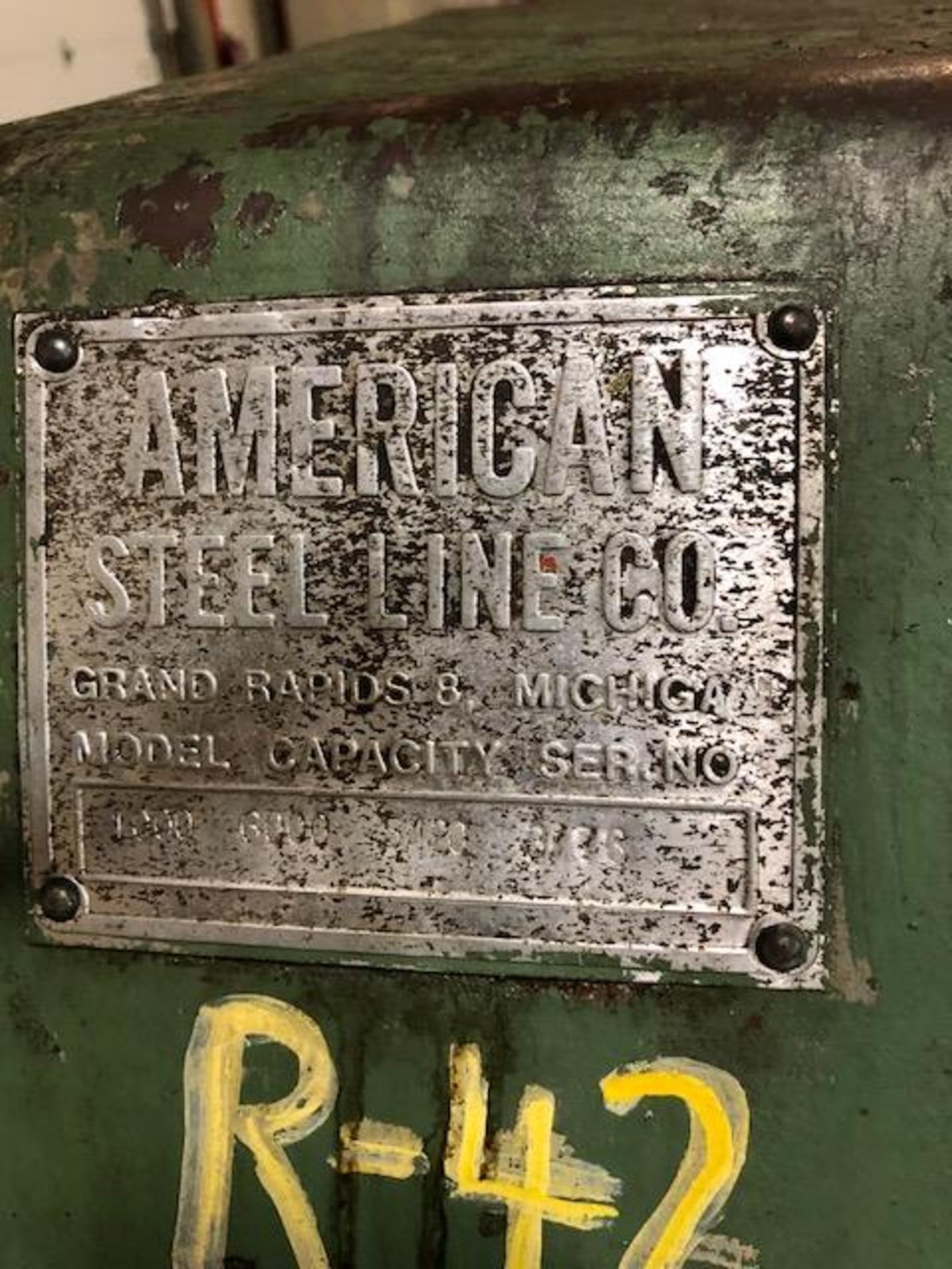 AMERICAN STEEL LINE UNCOILER #1000 - Image 2 of 2