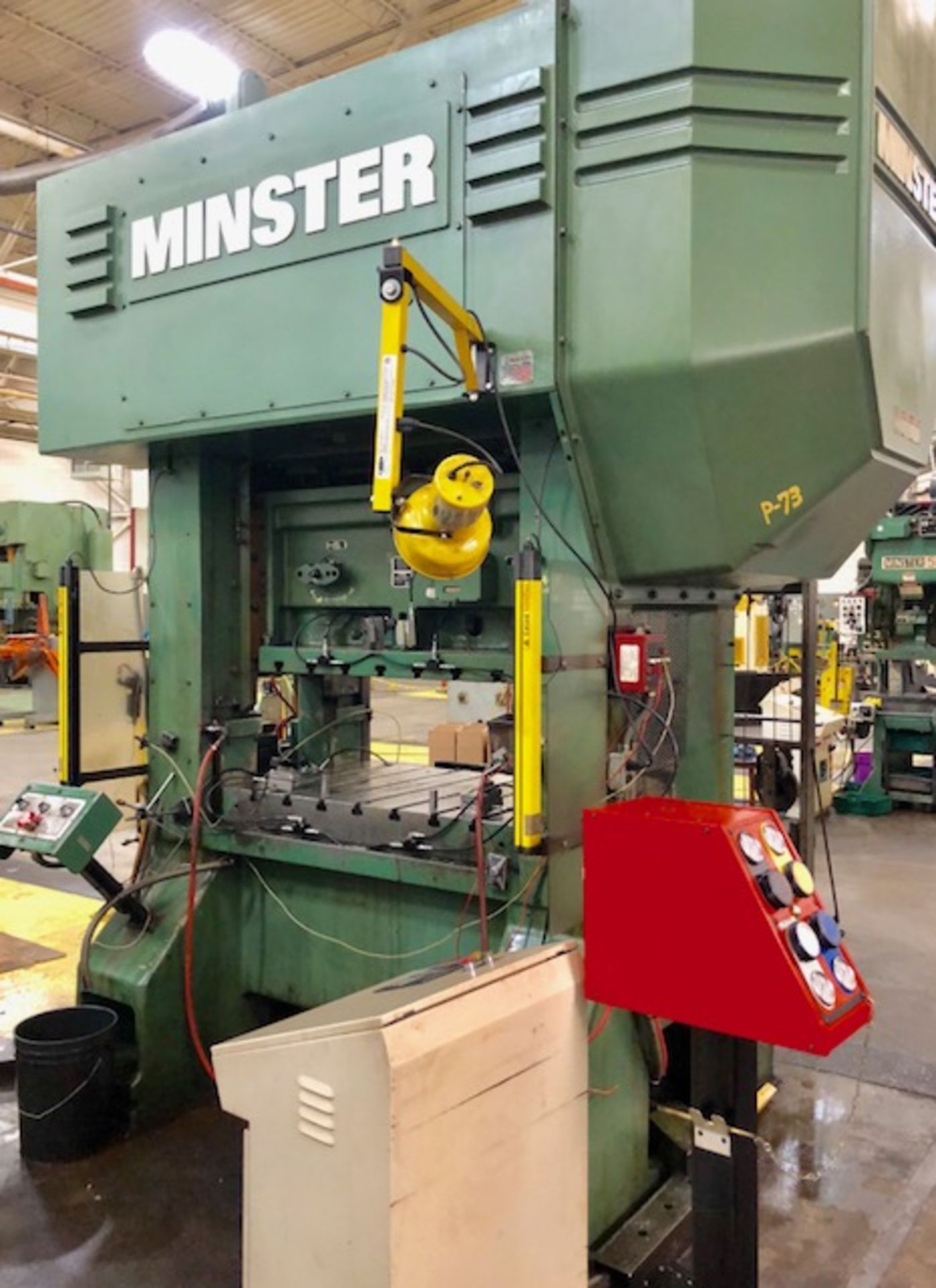 100 TON MINSTER #P2-100-48 SS PRESS S/N 27321, 4” STROKE, 20” SH, 4” ADJ, 0 - 160 SPM, 48 X 31” BED, - Image 2 of 6