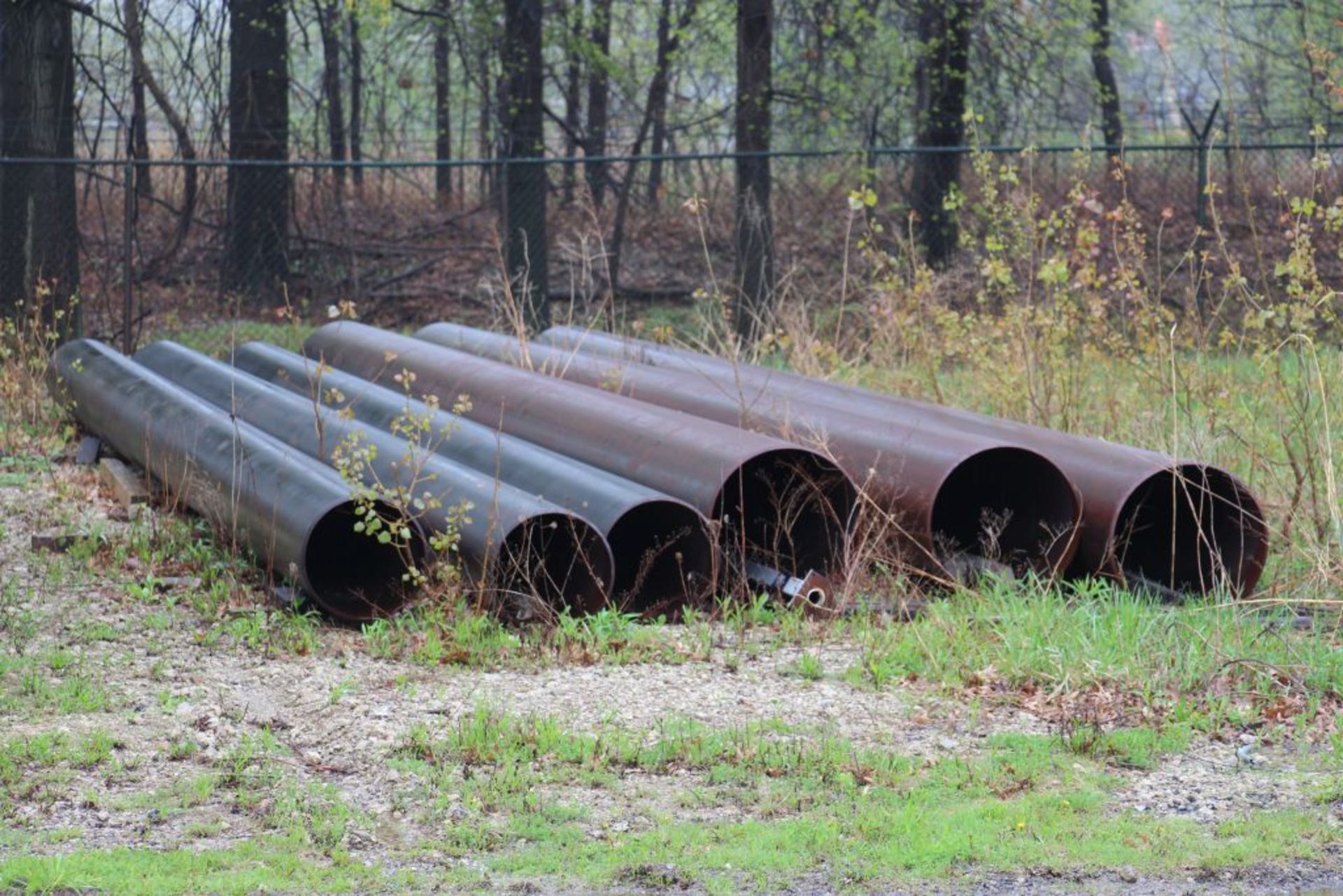 (6) metal pipes, approx. - 40' each