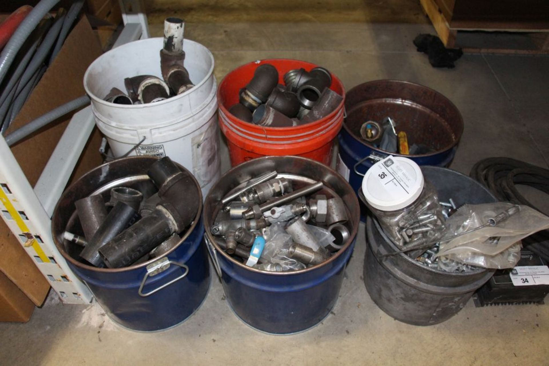 6 Buckets Misc. Steel/Stainless/Brass/Copper, Fittings/Connectors/Hardware