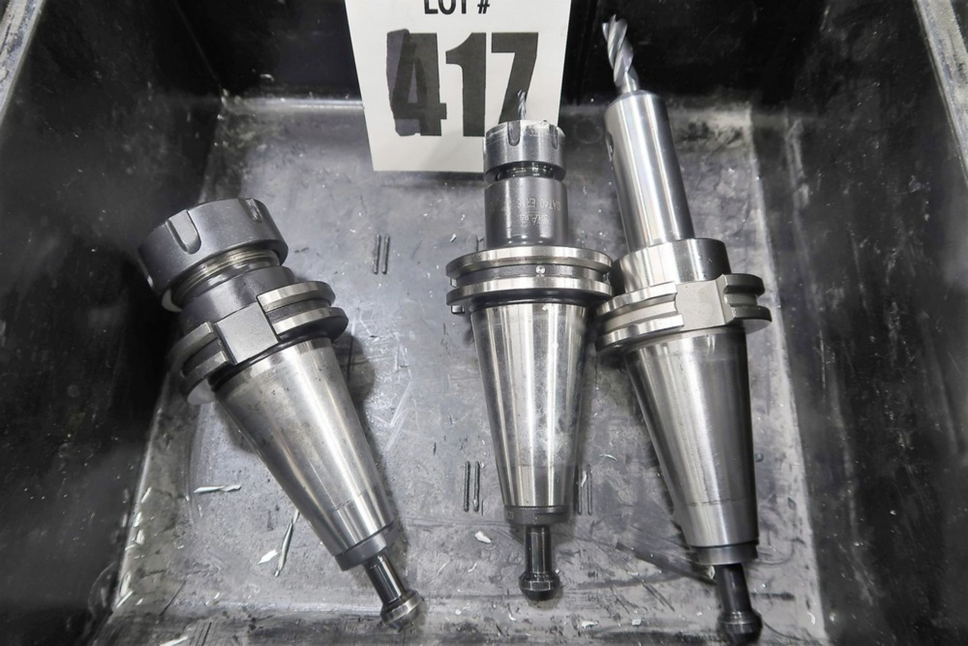 (3) 40 TAPER TOOL HOLDERS