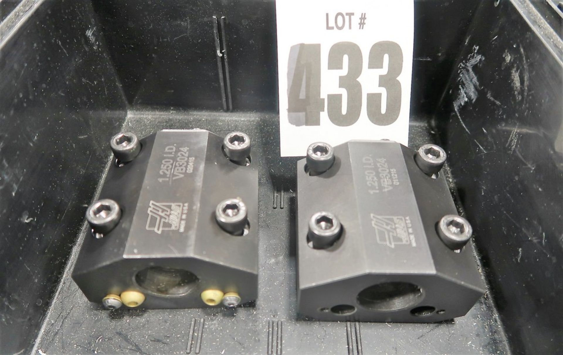 (2) HAAS CNC LATHE TURRET TOOL HOLDERS