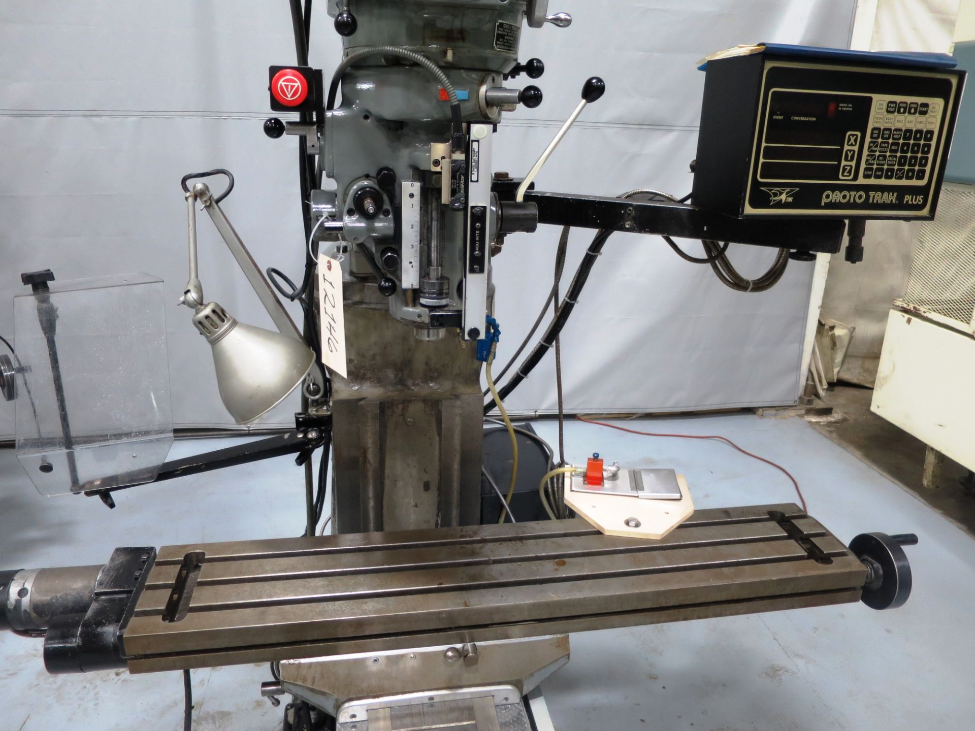 48"x9" 1.5 HP Bridgeport Milling Machine w/Proto Trak Plus 2 Axis Control, S/N BR173868, - Image 3 of 7