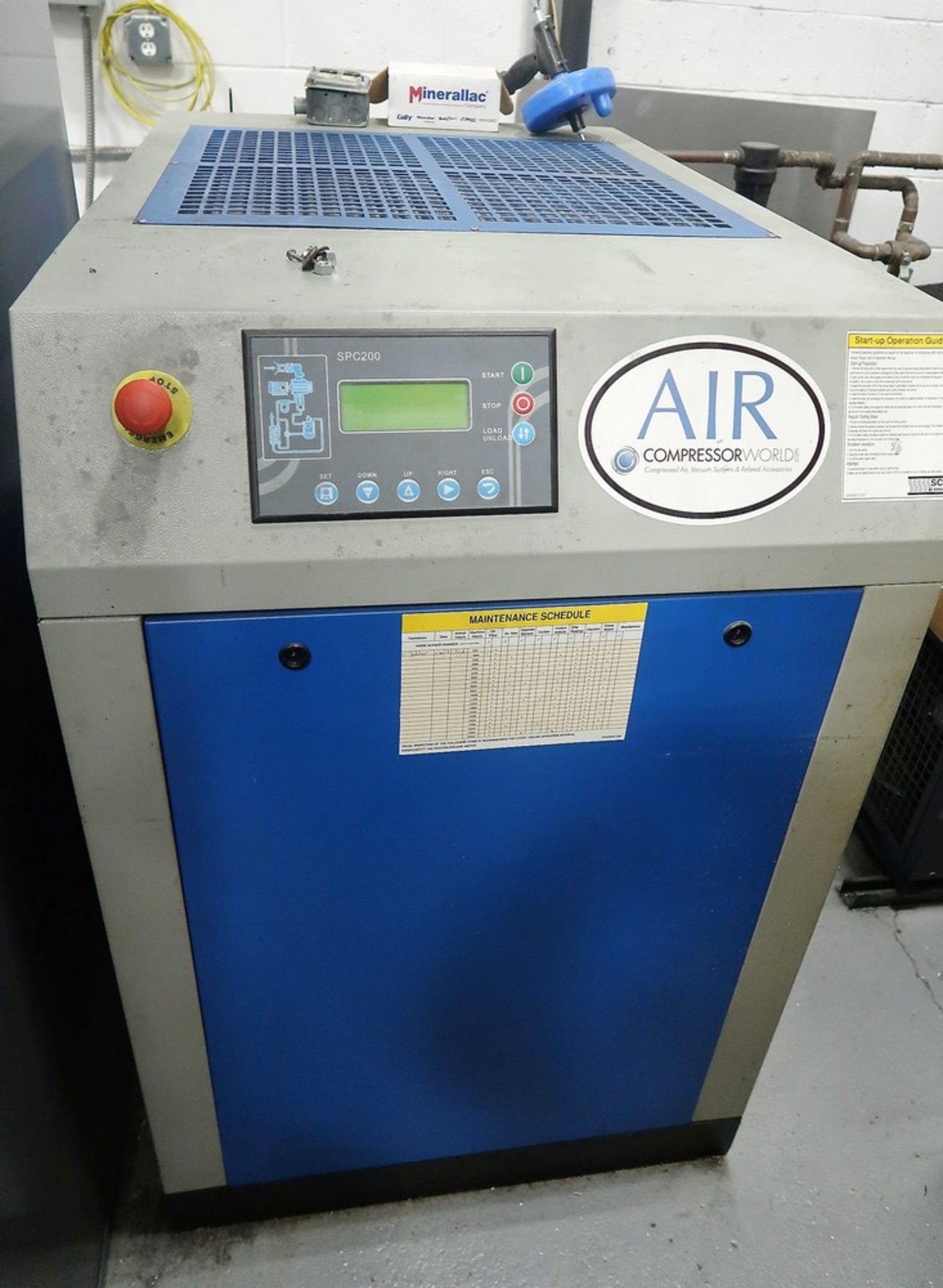 SCR Comp Model 3-20 20 HP Screw Type Air Compressor