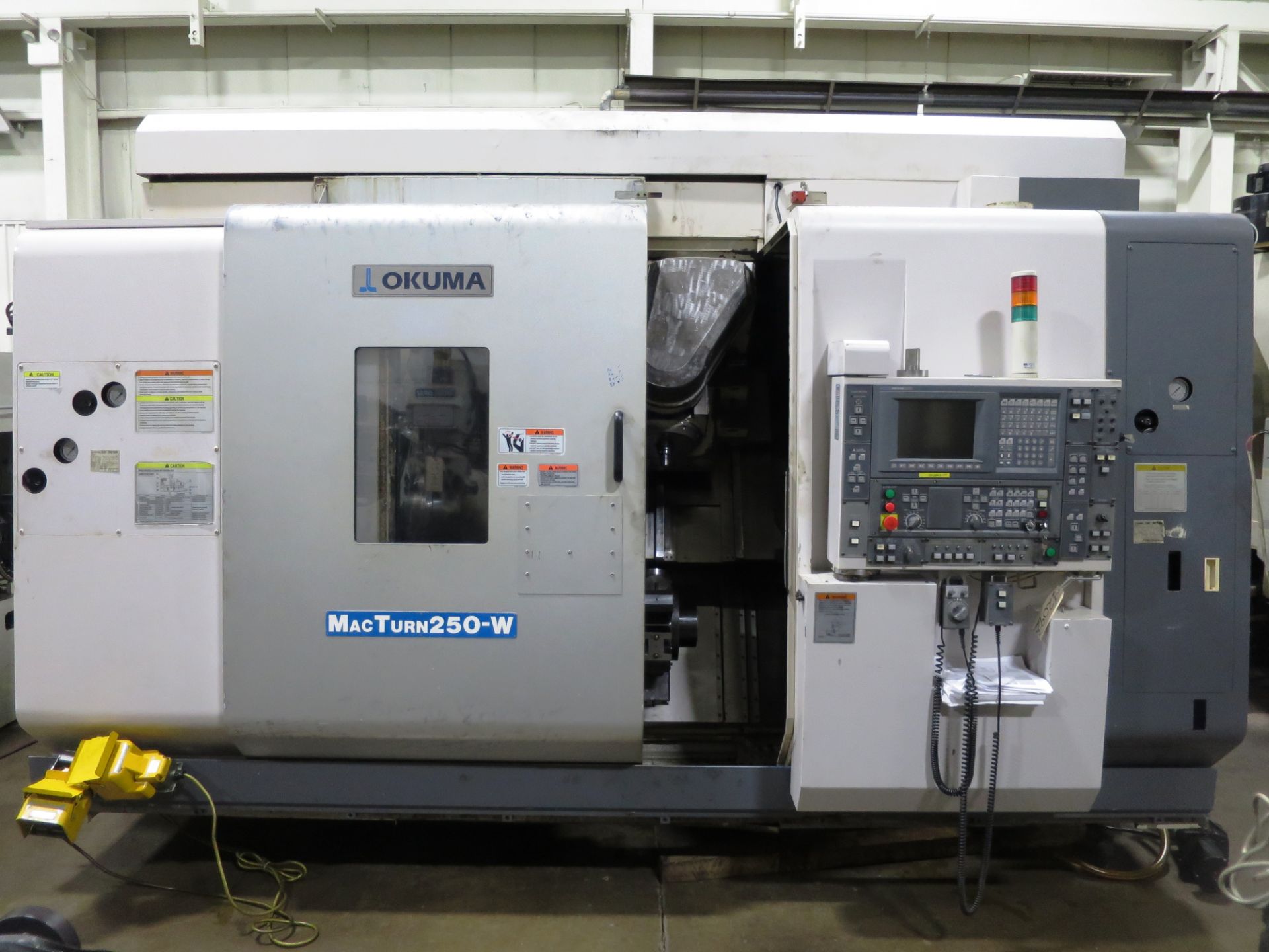 Okuma Macturn 250W 9-Axis CNC Turn Mill Center lathe, S/N 106646, new 2003 Specifications, Main