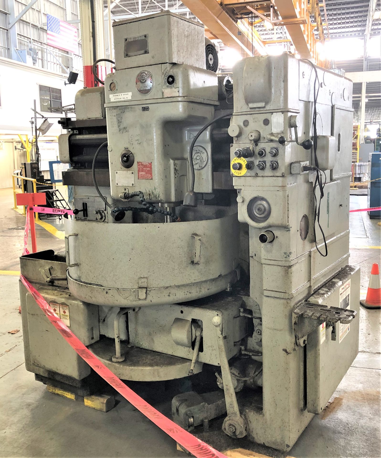 36" Fellows Model 36-6 Vertical Gear Shaper, S/N 33619 Specifications, One (1) - Model No. 36-6 - Image 2 of 7