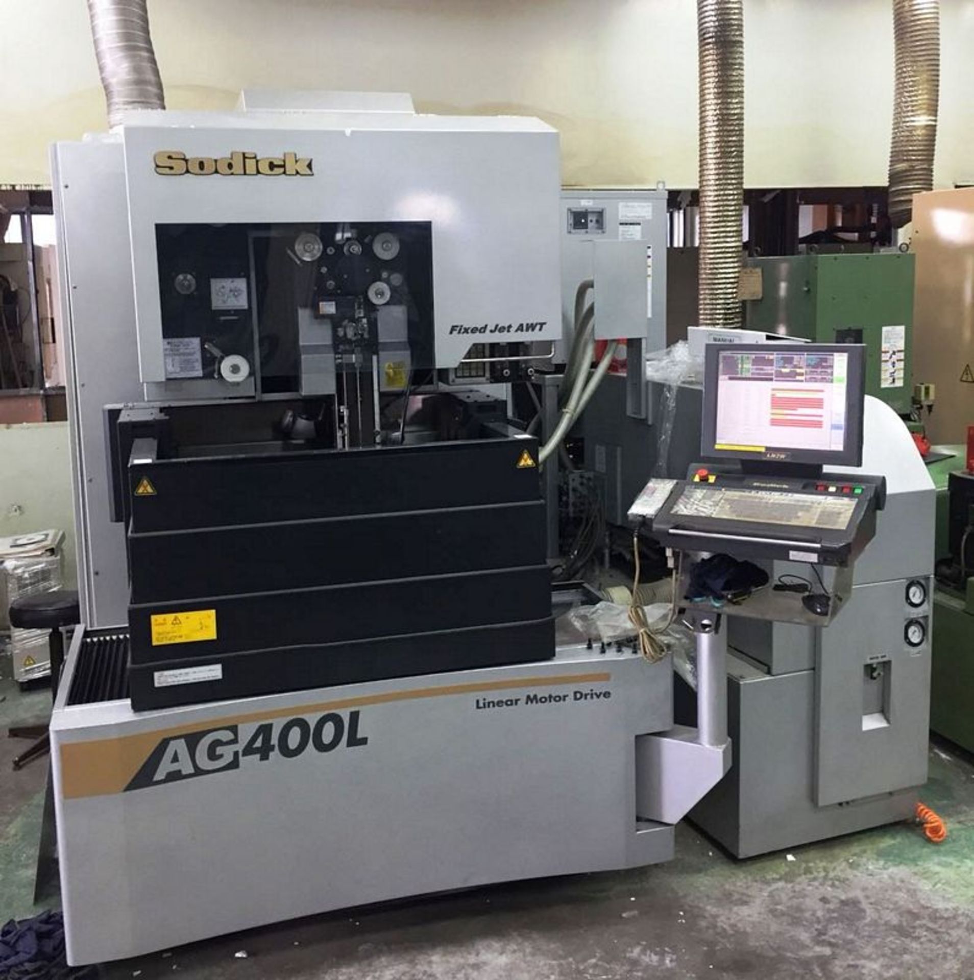 Sodick AG400L CNC 5-Axis Wire Cut EDM, S/N 1255, New 2013 Specifications, X Axis Travel 15.75", Y - Image 7 of 8