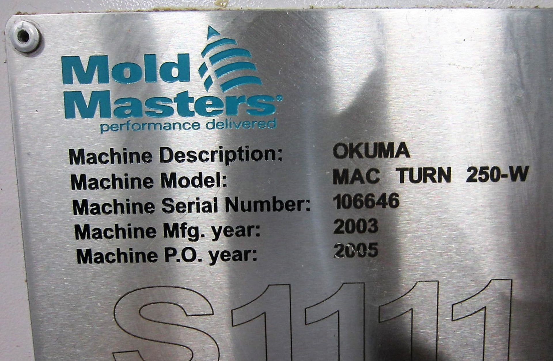 Okuma Macturn 250W 9-Axis CNC Turn Mill Center lathe, S/N 106646, new 2003 Specifications, Main - Image 10 of 14