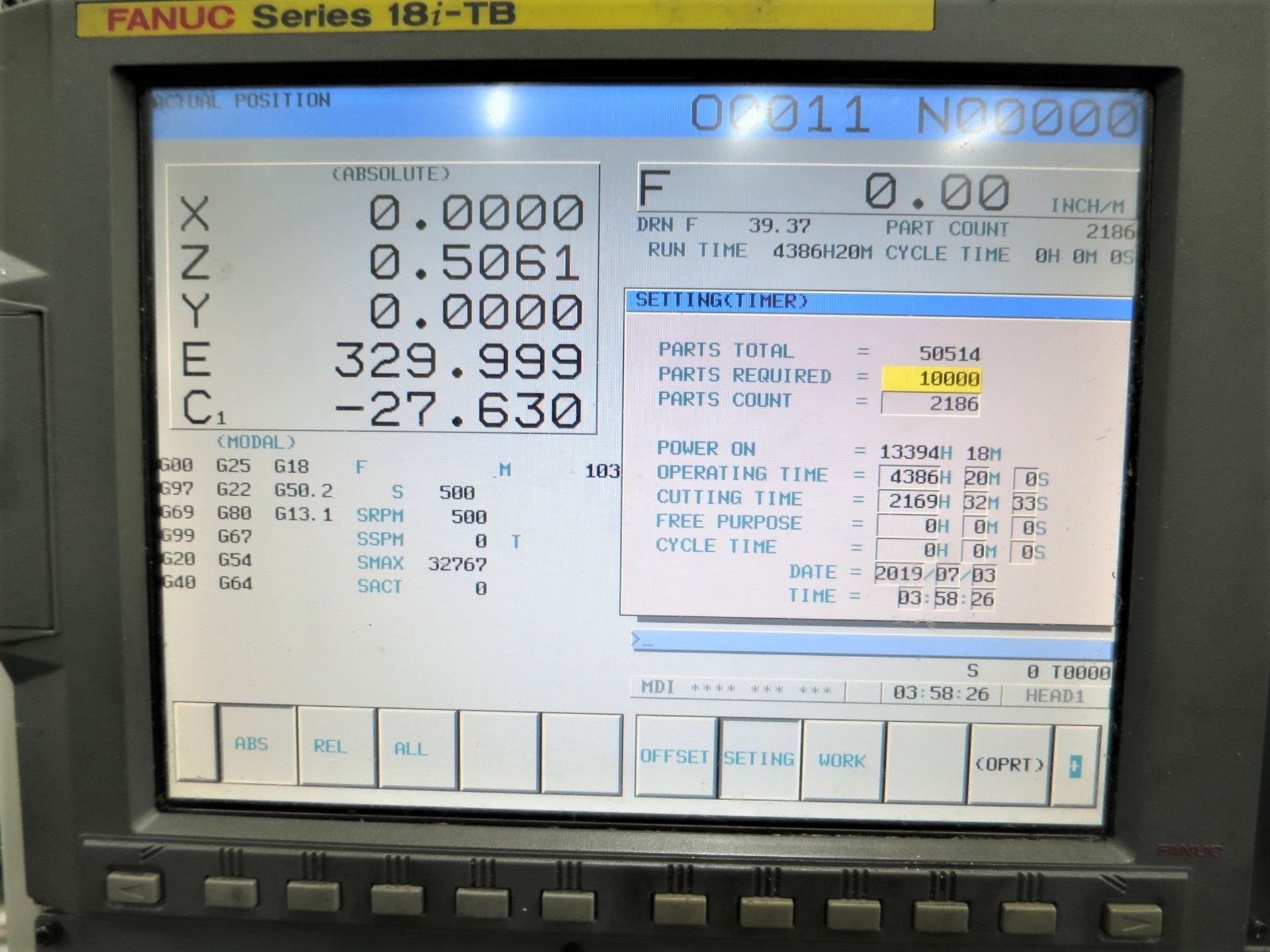 Doosan Z290-SMY Twin Spindle Twin Turret CNC Lathe w/Milling & Y-Axis, New 2006 - Image 8 of 10