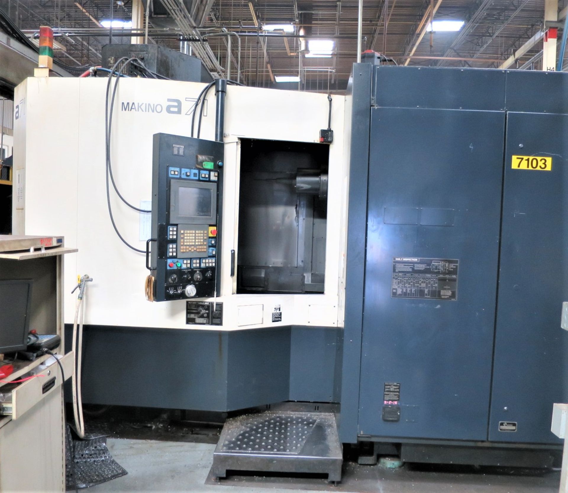 20"x20" Pallet Makino A71 CNC 4-Axis Precision Horizontal Machining Center, S/N 347, New 2006