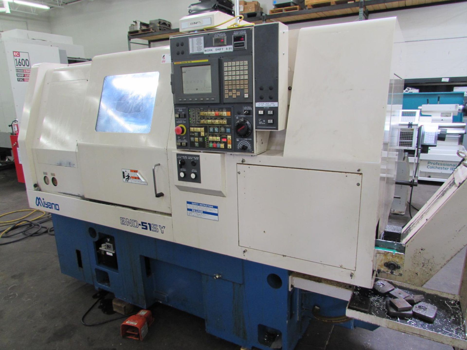 2" Miyano BND-51SY CNC Turning Center Lathe, Y-Axis, S/N 2WX85340, New 2004 - Image 12 of 12