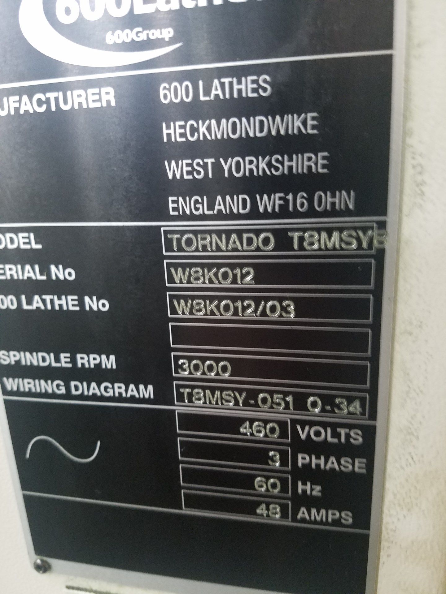 Colchester Harrison Tornado T8MSYB CNC Lathe w/Sub Spindle & Y-Axis, New 2009 - Image 8 of 10