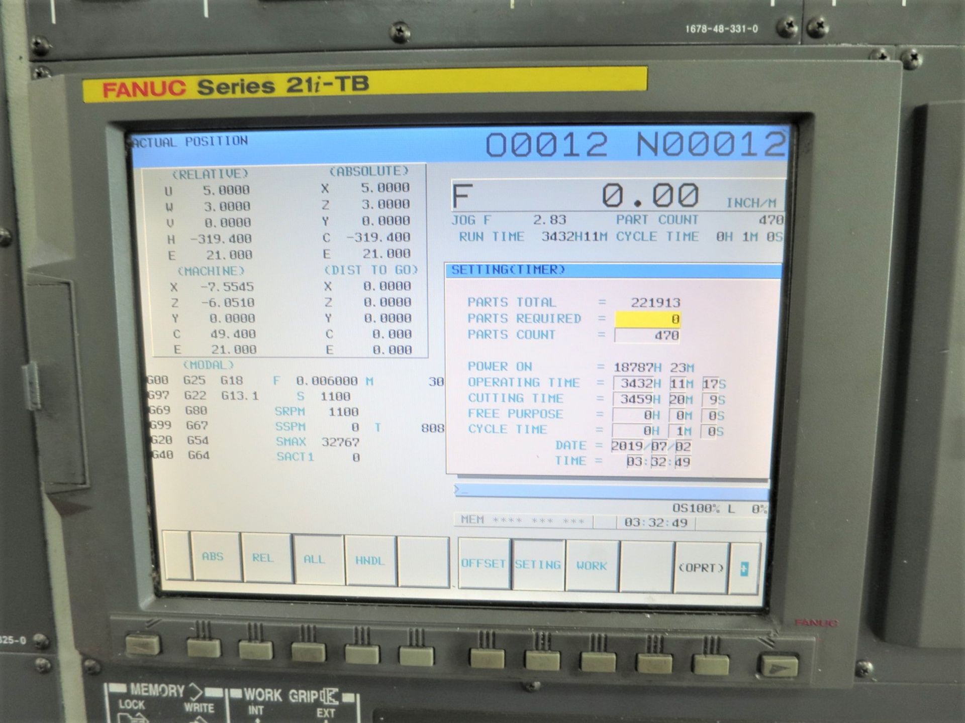 Hyundai-Kia SKT-210Y CNC Lathe W/Milling & Y-Axis, New 2006 - Image 8 of 11