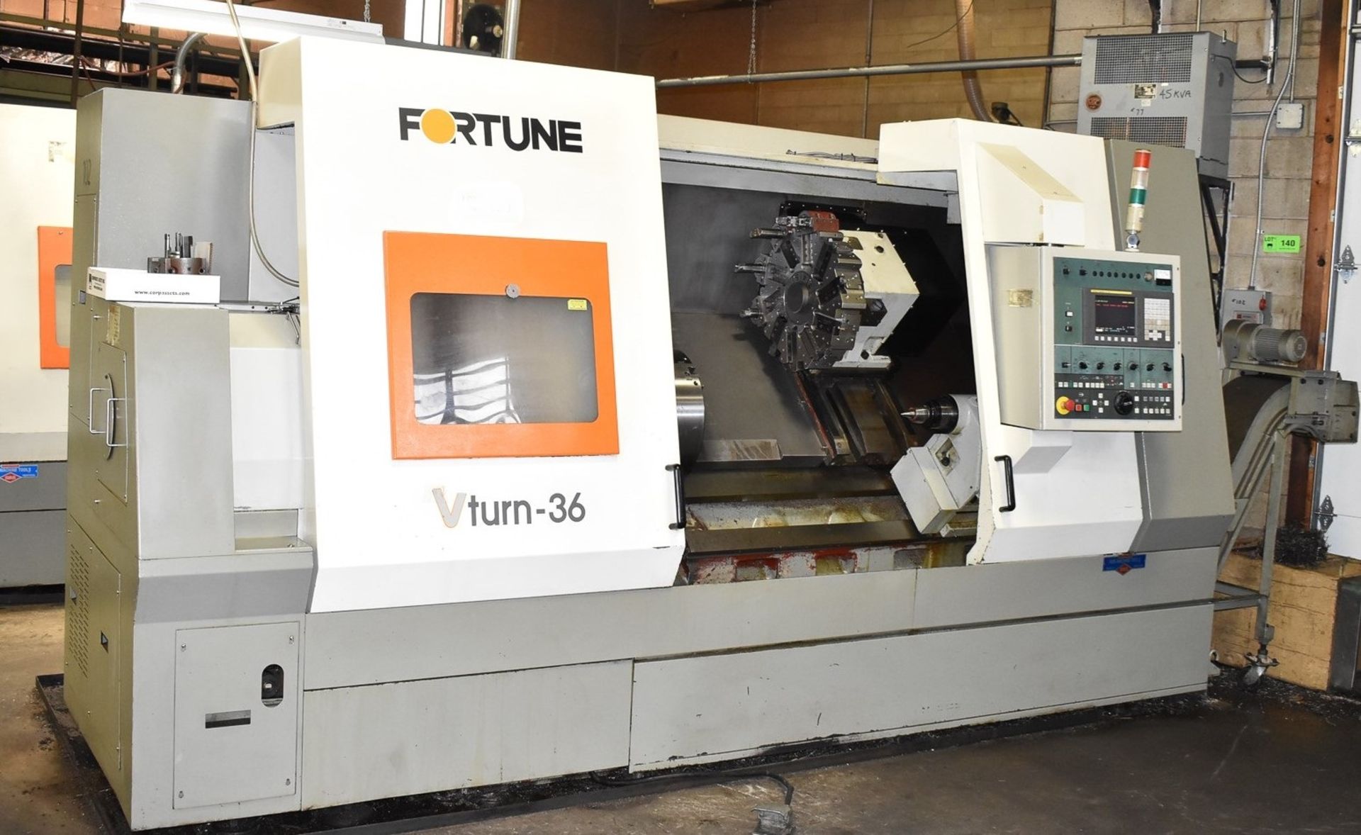 21.65"x35" Victor (Fortune) Model VTurn-36 2-Axis CNC Turning Center Lathe, S/N MD-1636, New 2007 - Image 2 of 10