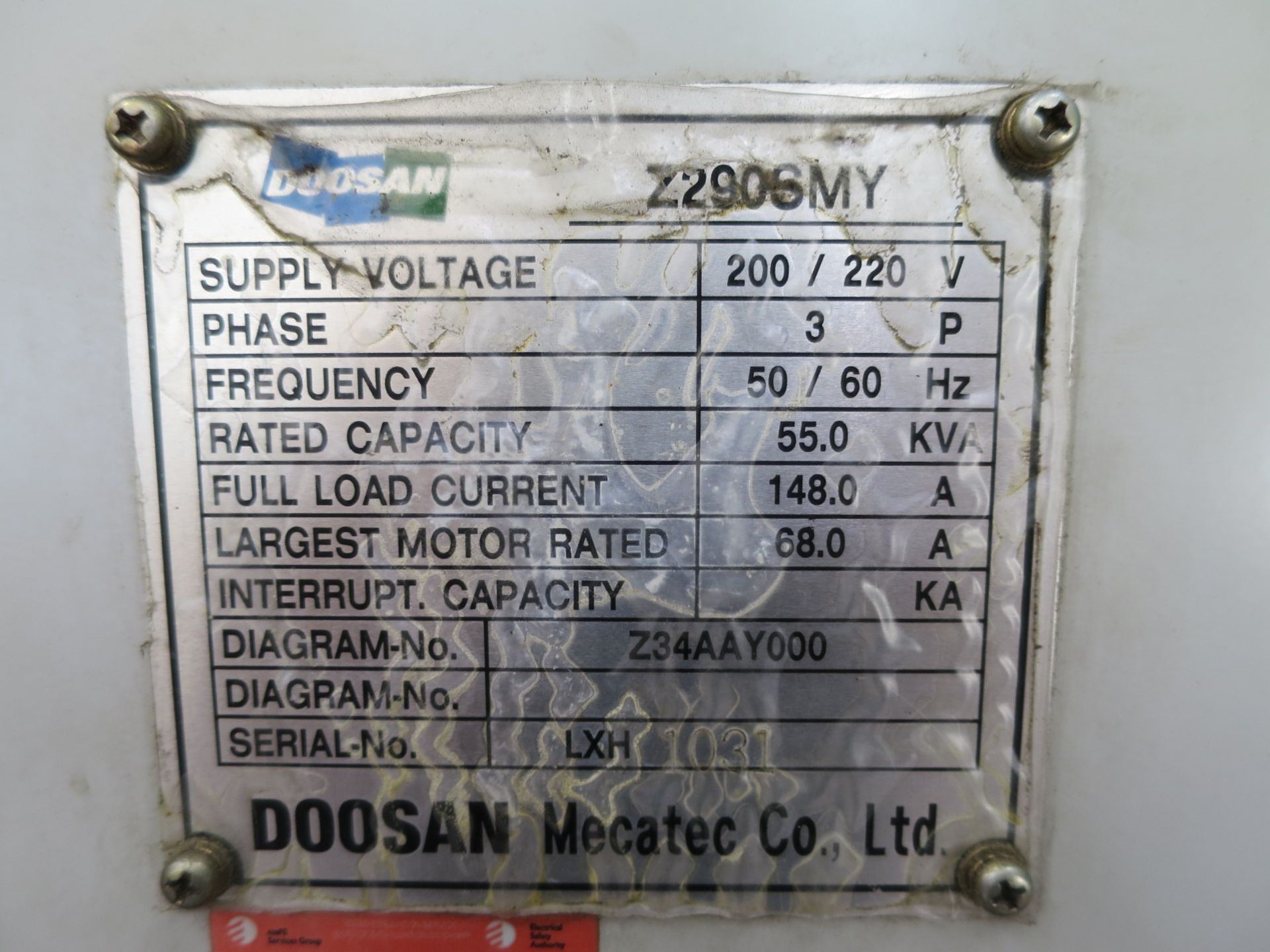 Doosan Z290-SMY Twin Spindle Twin Turret CNC Lathe w/Milling & Y-Axis, New 2006 - Image 10 of 10