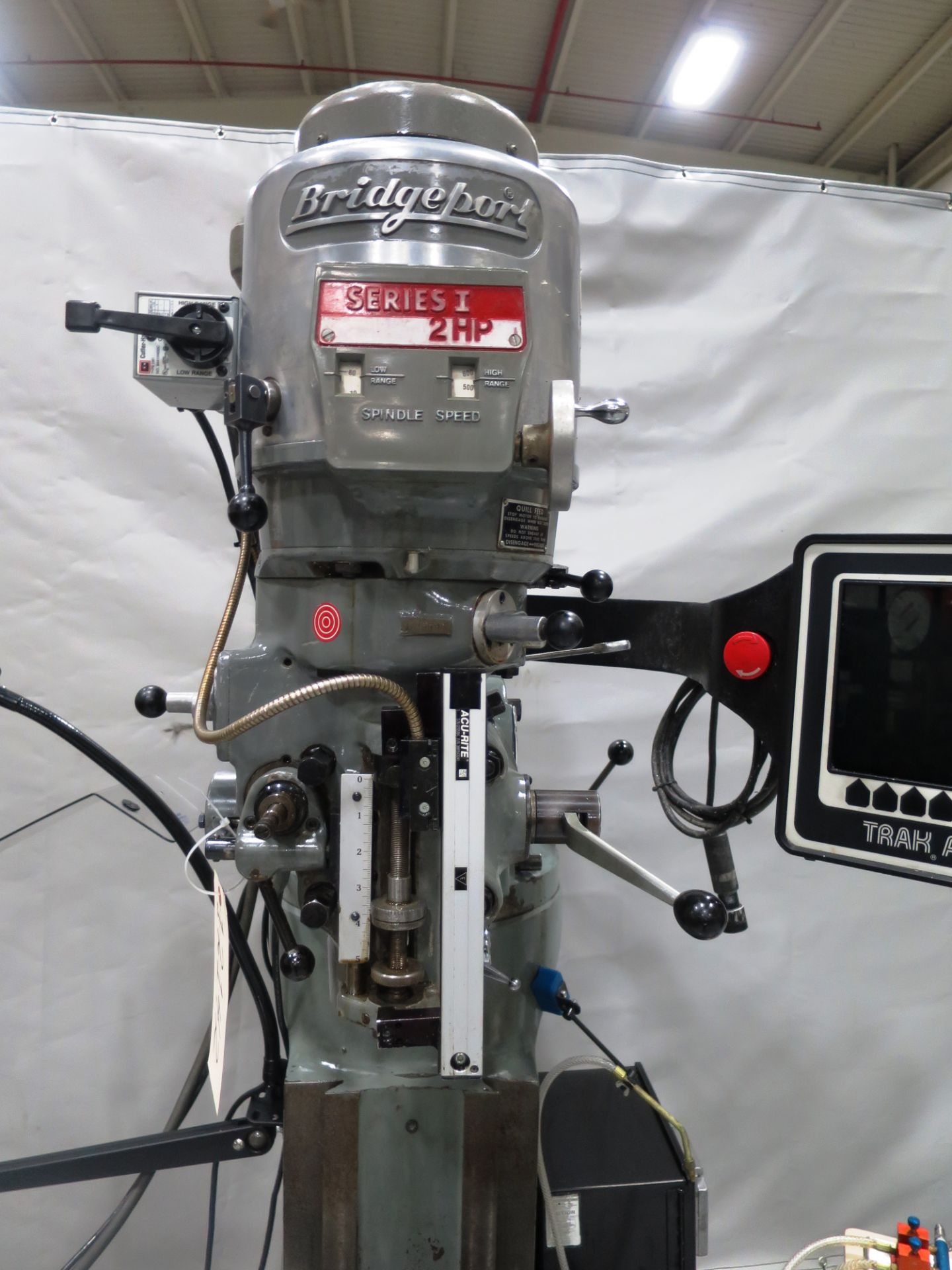 42"x9" 2 HP Bridgeport Milling Machine w/Trak A.G.E. 2 2-Axis CNC Control, S/N BR233604,New 1983 - Image 3 of 7