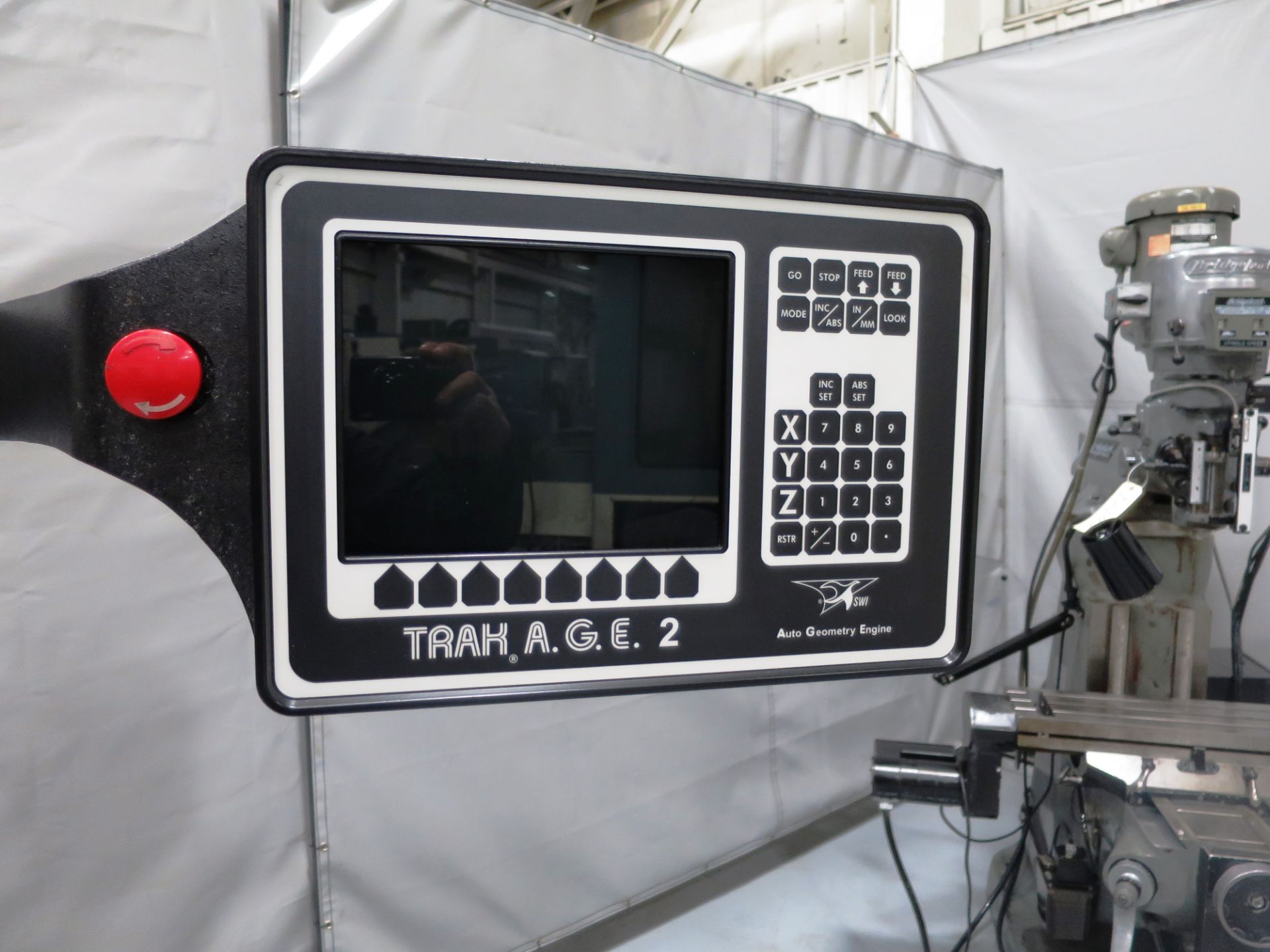 42"x9" 1.5 HP Bridgeport Milling Machine with Trak A.G.E 2 2-Axis CNC Control, S/N BR 139728 - Image 2 of 7