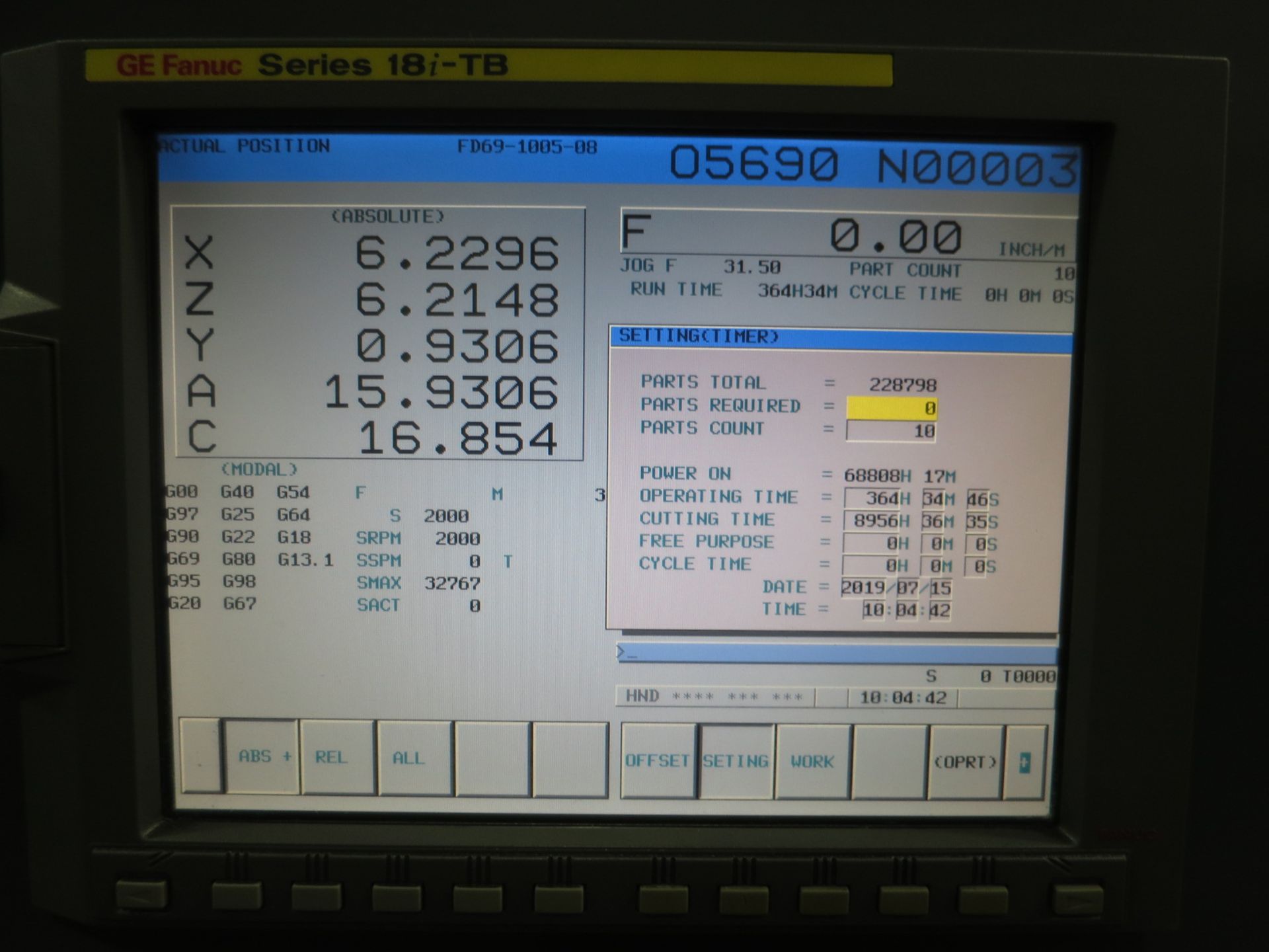 Colchester Harrison Tornado T8MSYB CNC Lathe w/Sub Spindle & Y-Axis, New 2009 - Image 10 of 10