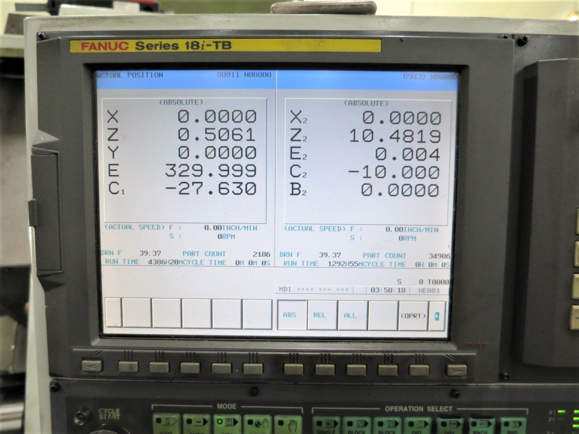 Doosan Z290-SMY Twin Spindle, Twin Turret CNC Lathe W/Milling & Y-Axis, S/N 2290-SMY, New 2006 - Image 3 of 11