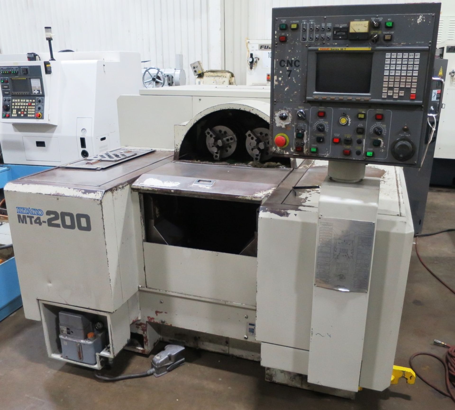 Kitako MT4-200 4 Spindle CNC Horizontal Turning Center Chucking Lathe, S/N 103-75532