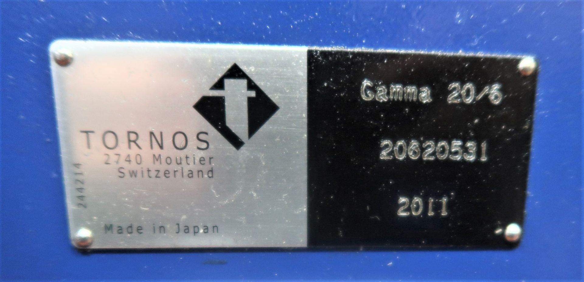 Tsugami S206/Tornos Gamma 20/6 6-Axis CNC Swiss Type Automatic, S/N 20620531, New 2011 - Image 12 of 21