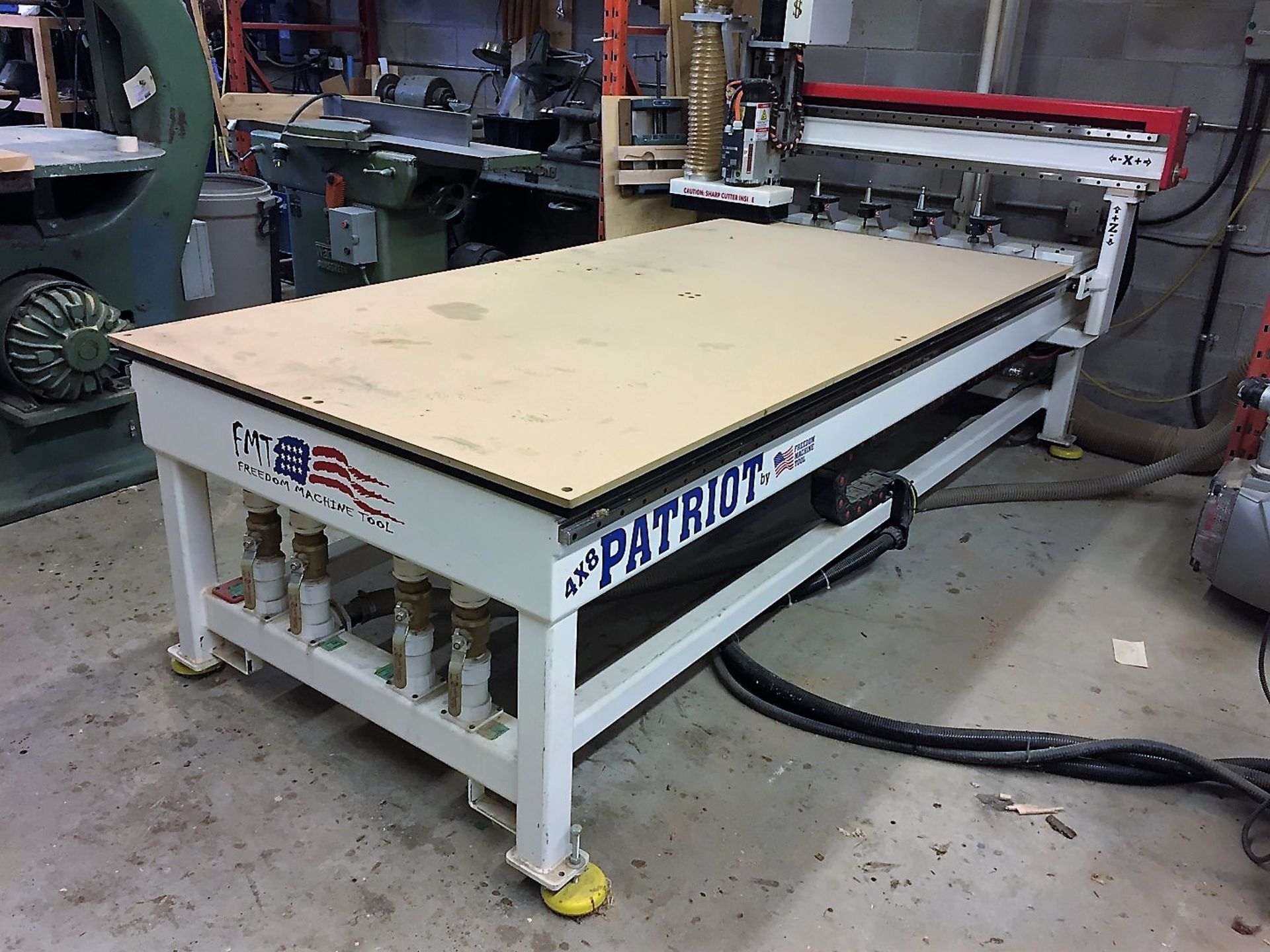 4'x8' Freedom Machine Model FMT-F35-4-8-7 CNC Router, S/N 40G&, New 2012