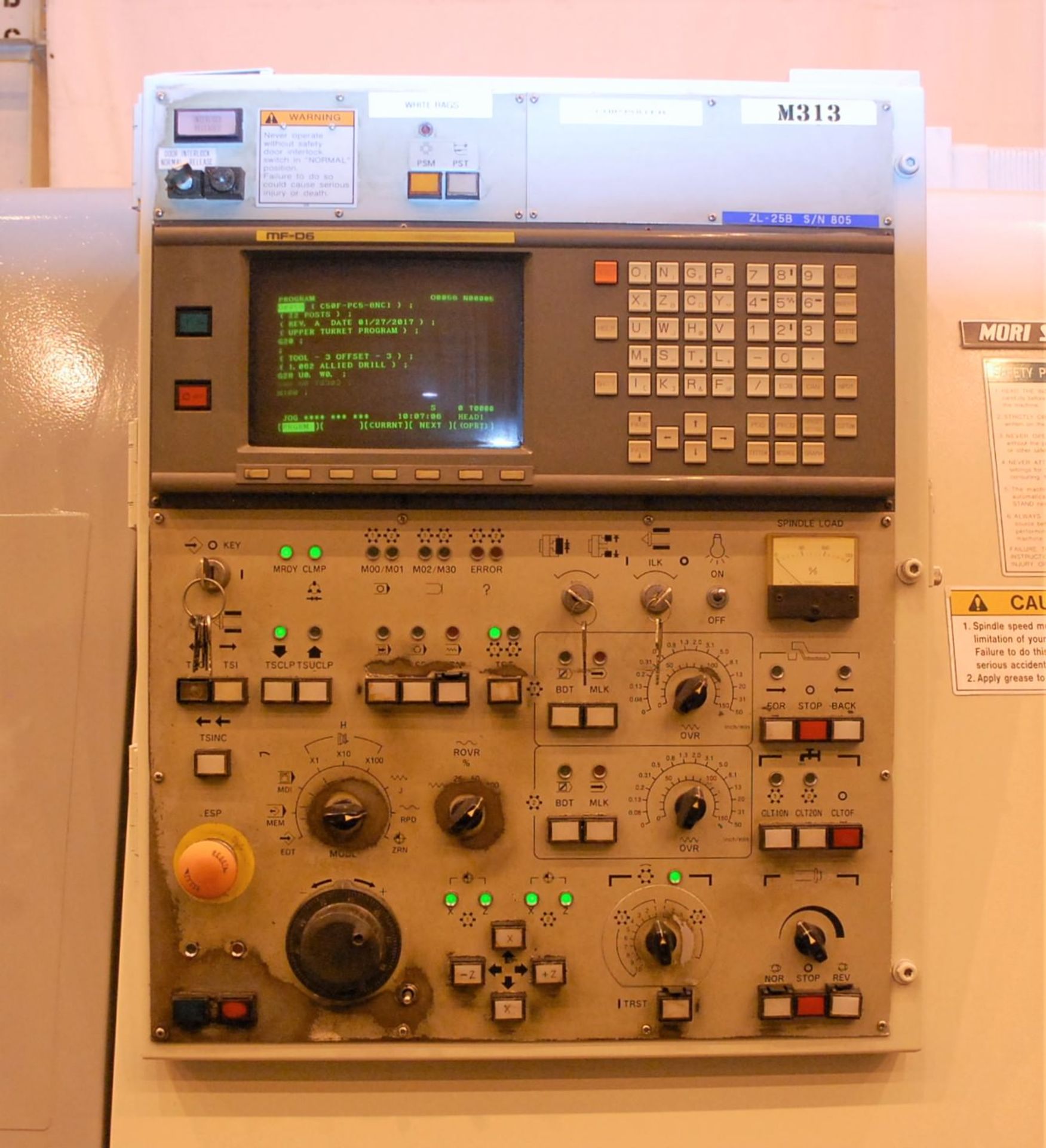 MORI SEIKI ZL-25 CNC Turning Center - Image 3 of 7