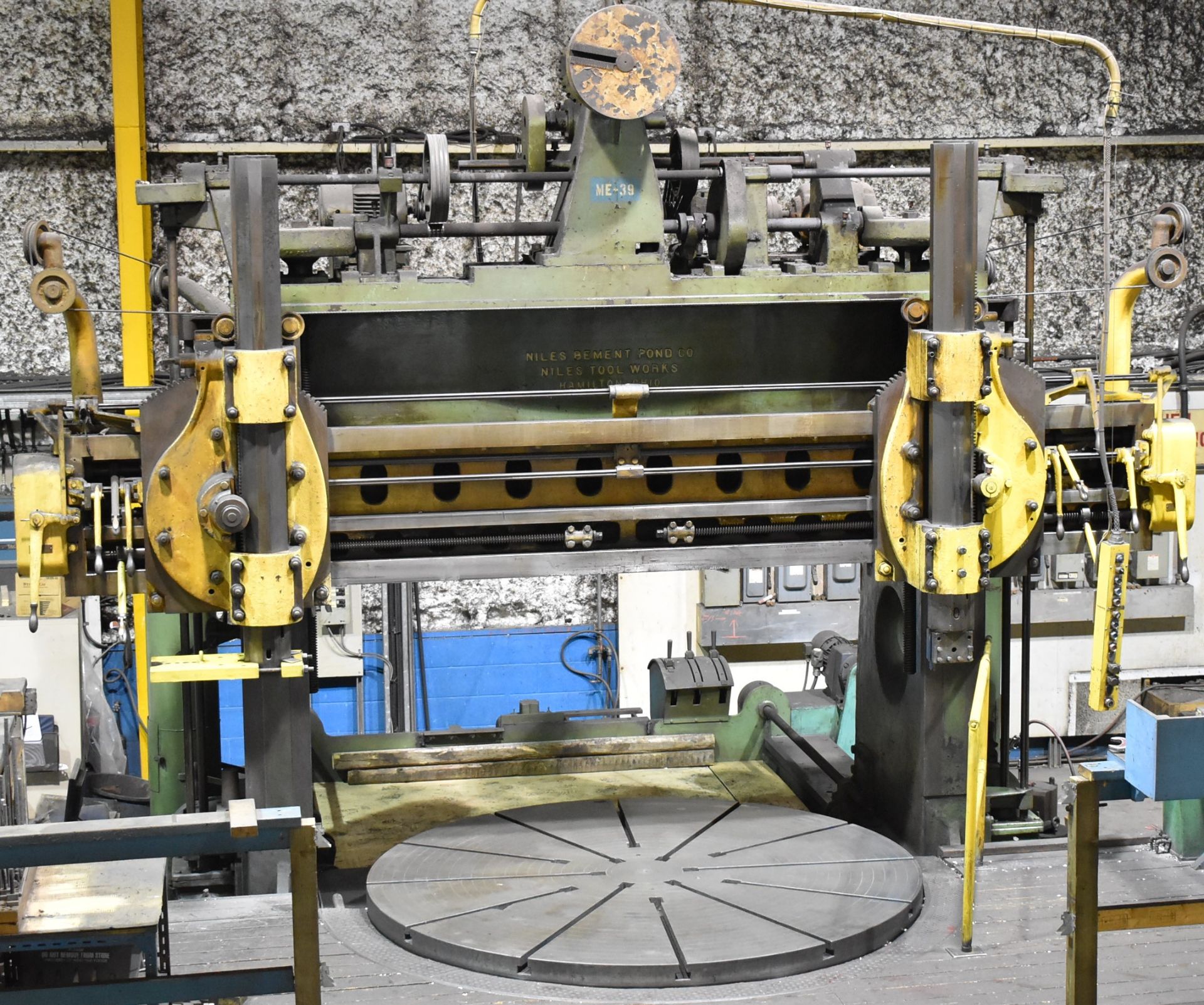 NILES TWIN RAM VERTICAL BORING MILL WITH 99" DIAMETER TABLE