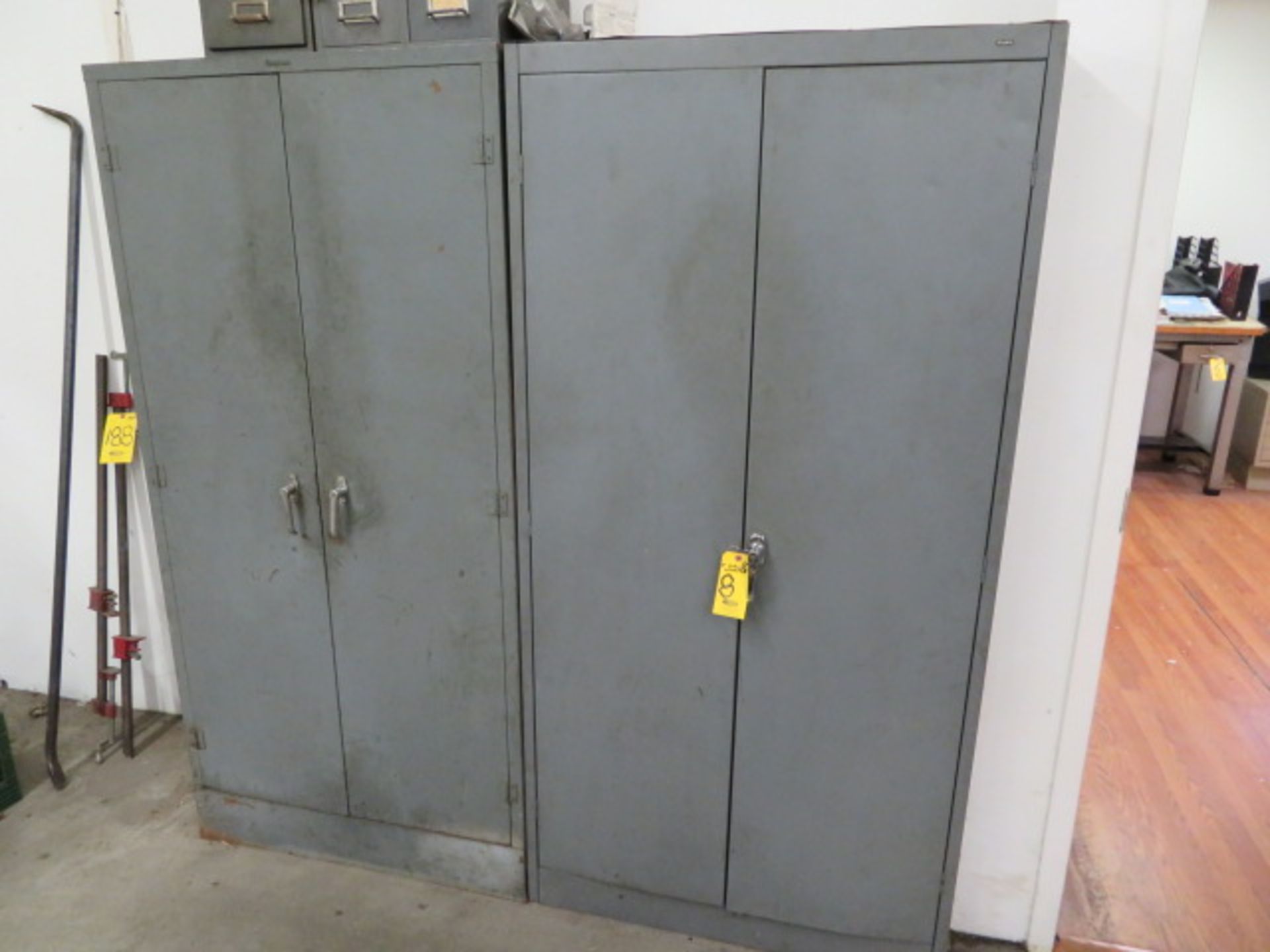(2) DOUBLE DOOR SUPPLY CABINETS (CONTENTS NOT INCLUDED)