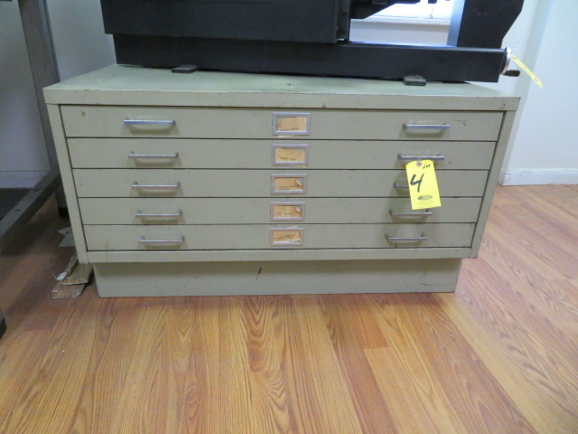 42 IN 5-DRAWER FLAT FILE CAB