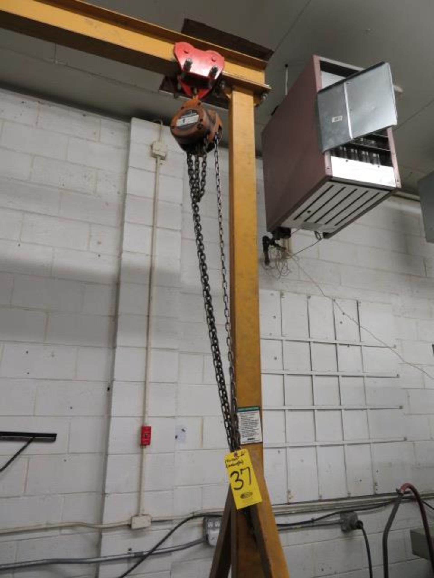 HARRINGTON 1 TON MANUAL TRAVELING CHAIN HOIST - Image 2 of 2