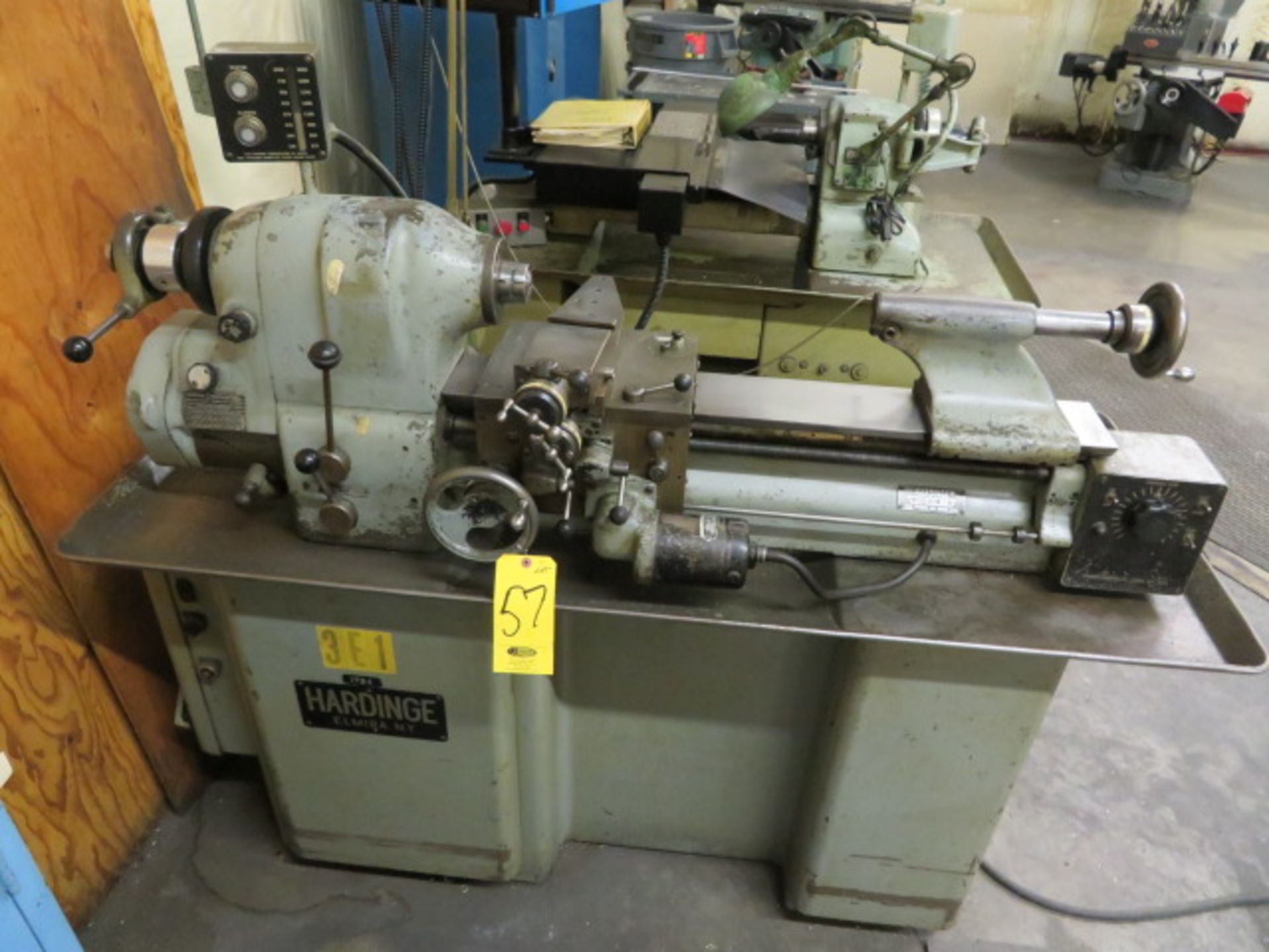 HARDINGE HLV TOOLROOM ENGINE LATHE, S/N NA, THREADING, PB TO 3000 RPM