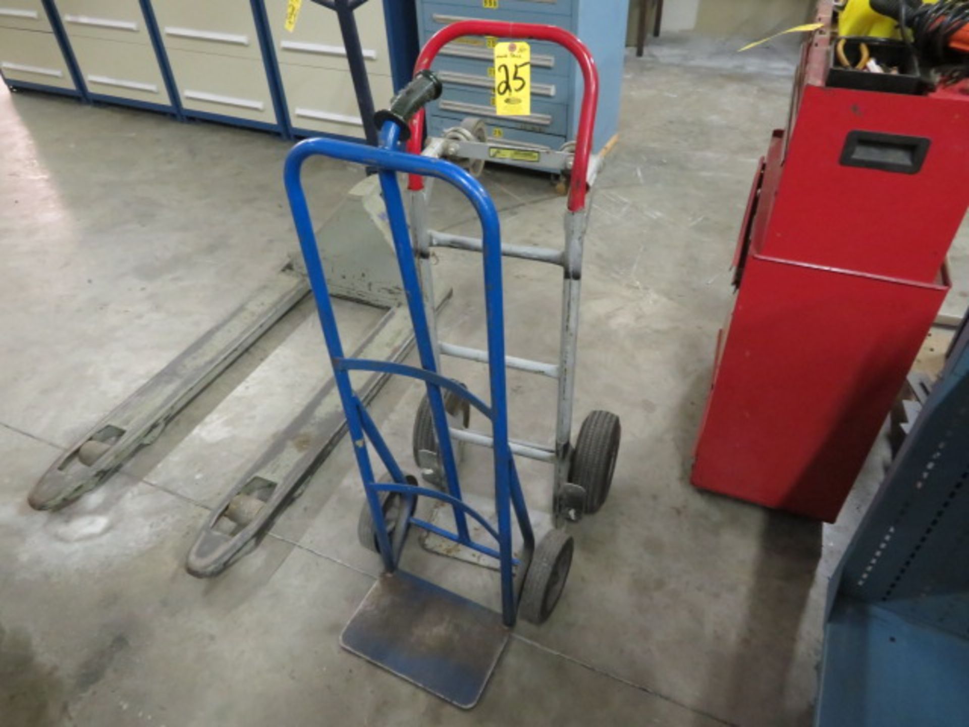 (2) PNEUMATIC & SOLID TIRE HAND TRUCKS