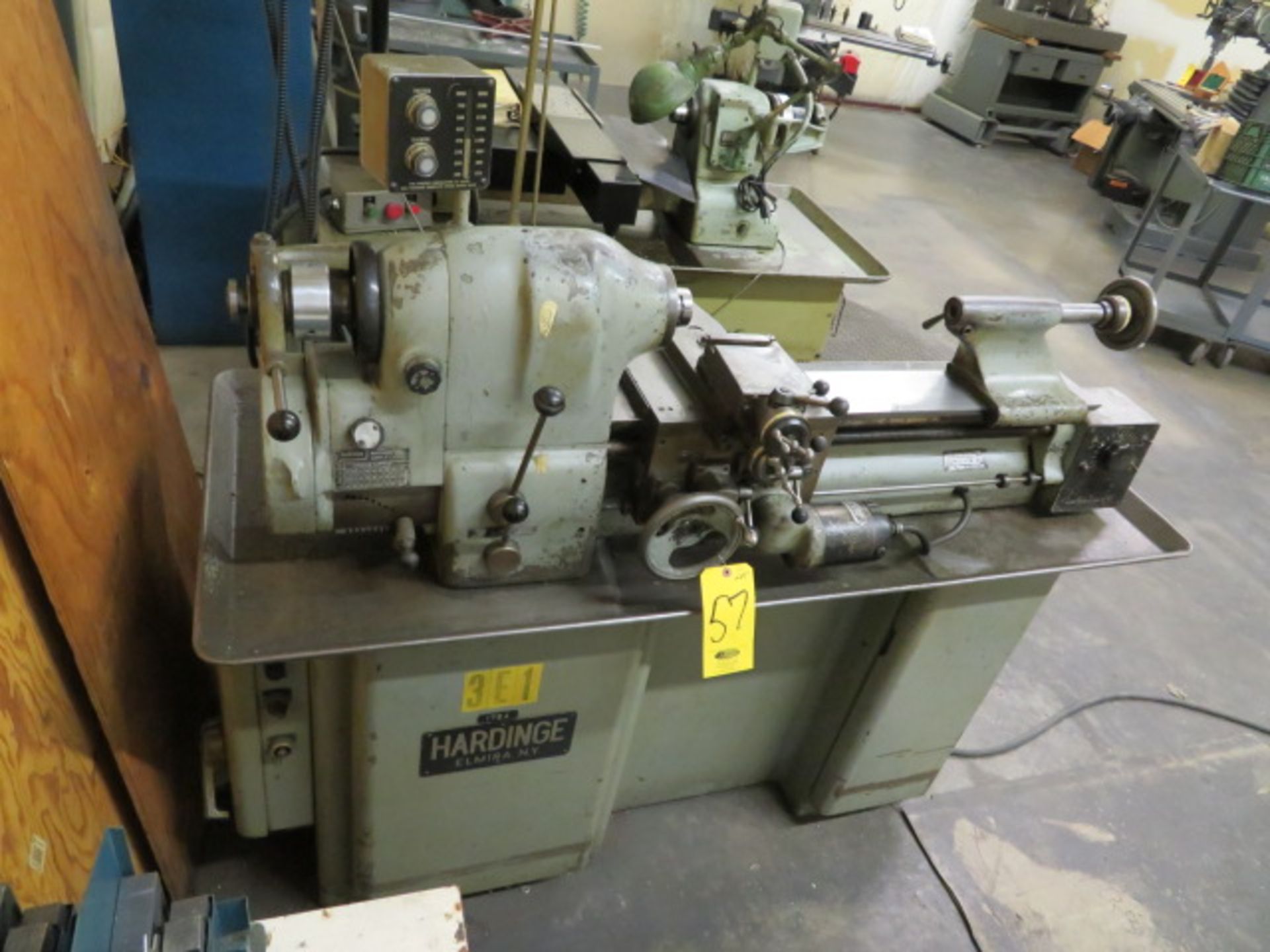 HARDINGE HLV TOOLROOM ENGINE LATHE, S/N NA, THREADING, PB TO 3000 RPM - Image 2 of 4