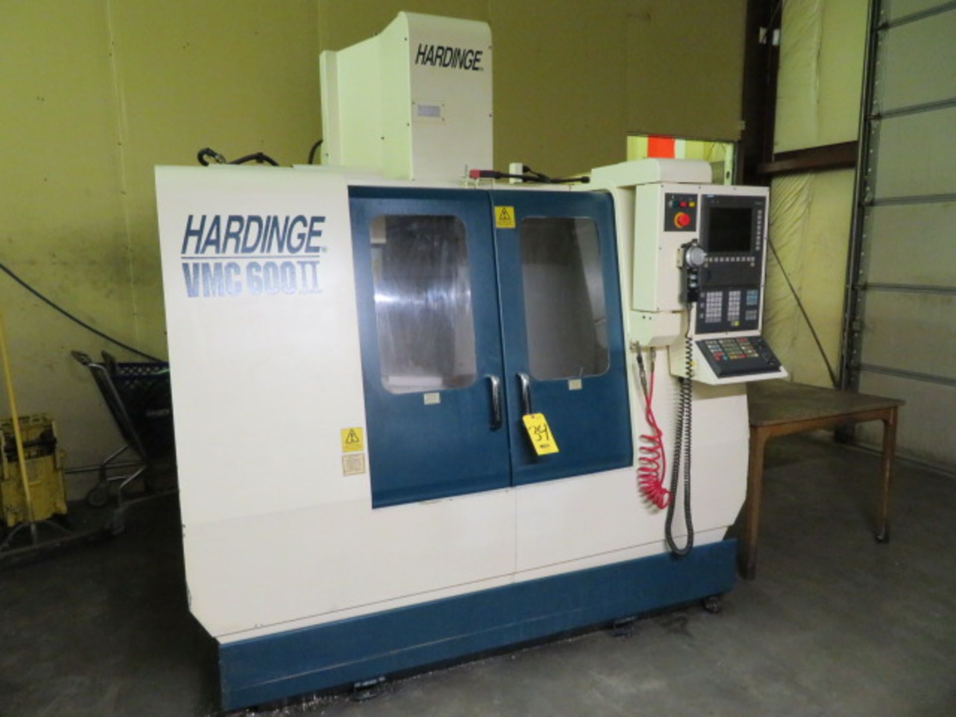 2001 HARDINGE VMC 600II CNC VERTICAL MACHINING CENTER, NVA-513-TRAVELS…