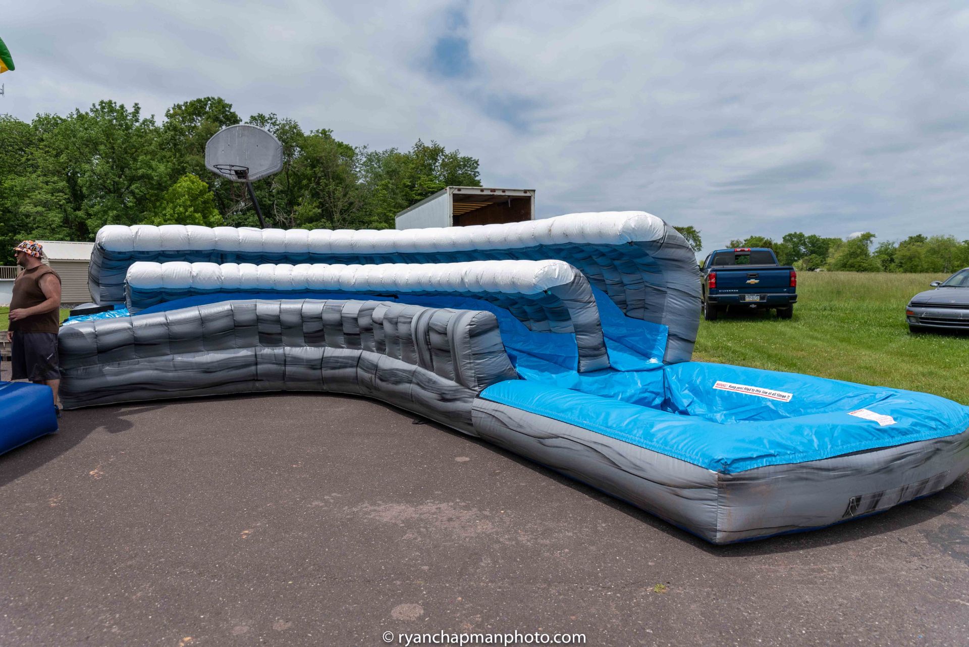 ROARING RIVERS CURVED SLIP-N-SLIDE INFLATABLE - (LOCATED AT TELFORD, PA) - Image 6 of 7