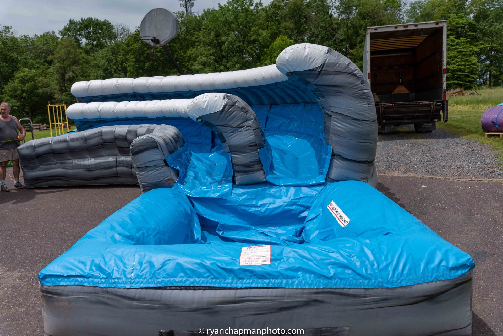 ROARING RIVERS CURVED SLIP-N-SLIDE INFLATABLE - (LOCATED AT TELFORD, PA) - Image 2 of 7