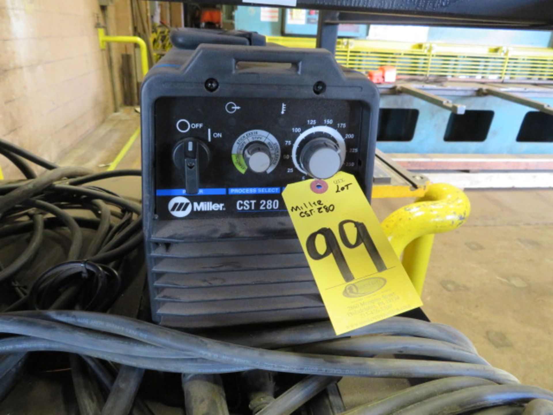 2009 MILLER CST280 PORTABLE TIG WELDER