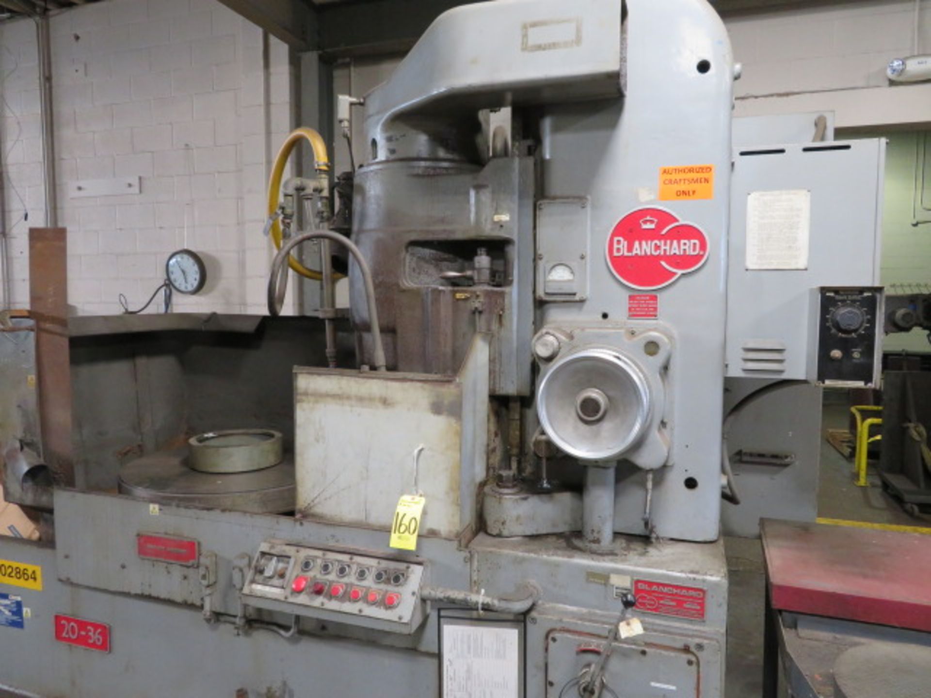 1980 BLANCHARD 20-36 Rotary Surface Grinder, S/N 20-15-239, 22KW (30HP), 5/16” Chuck, Electro-Mag