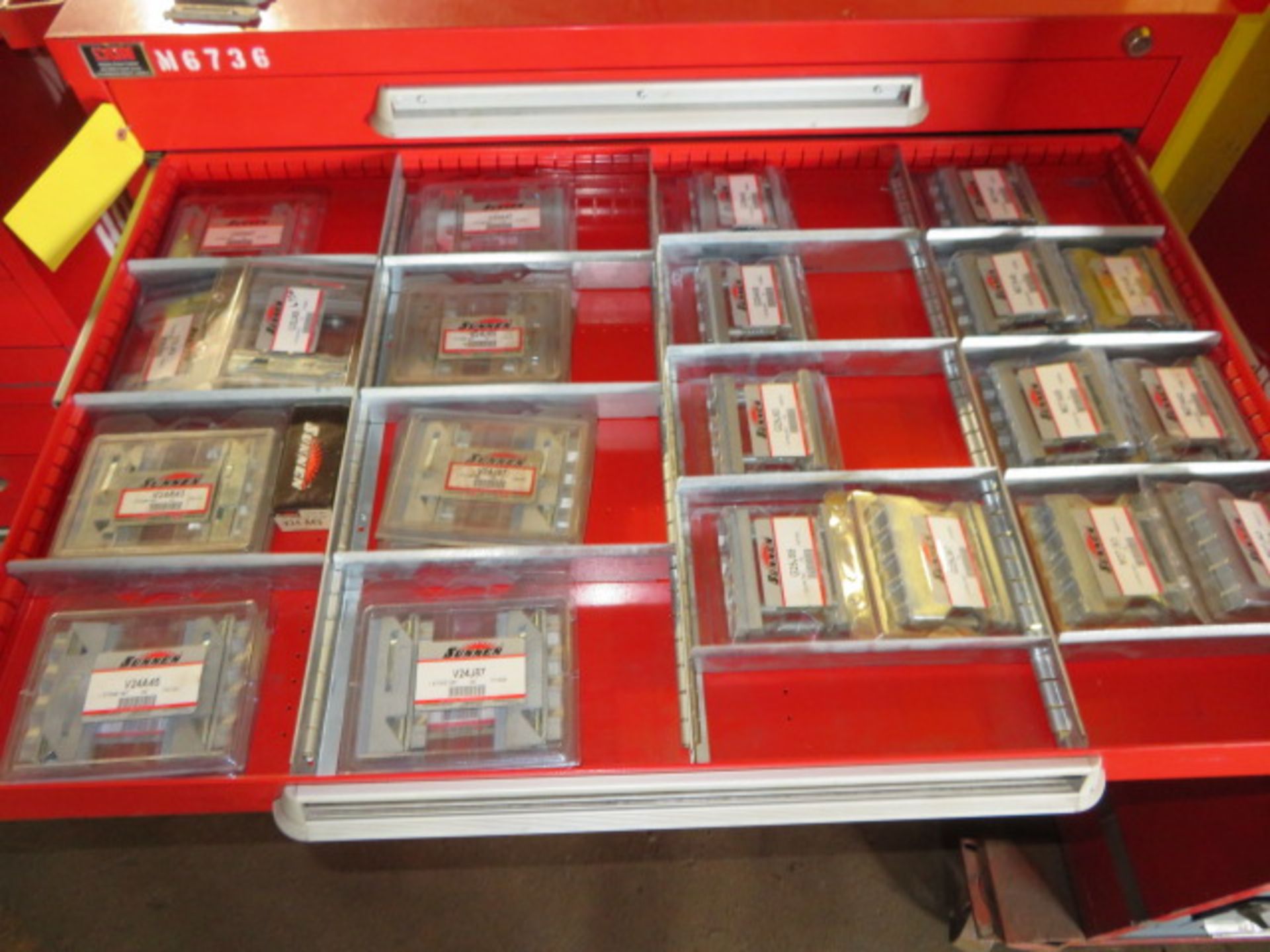 (CONTENTS OF LOT# 162C CABINET) SUNNEN HONE ARBORS STONES & SUPPLIES IN 2 TOOLING CABINETS - Image 2 of 7