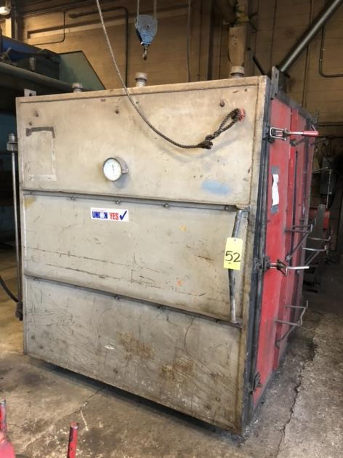 EXOMET ELECTRIC SKID-MOUNT FURNACE, 60"X52"X52"