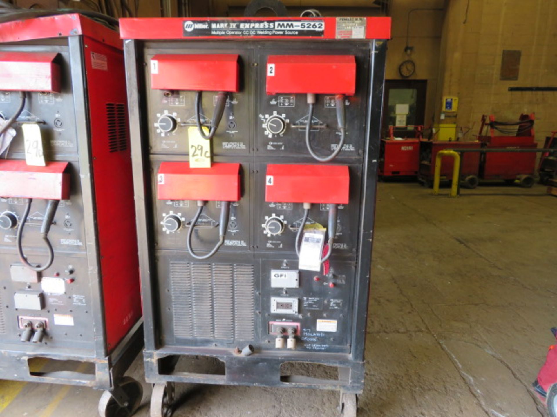 MILLER MARK IV EXPRESS MOBILE MULTIPLE OPERATOR CC/DC MIG WELDER